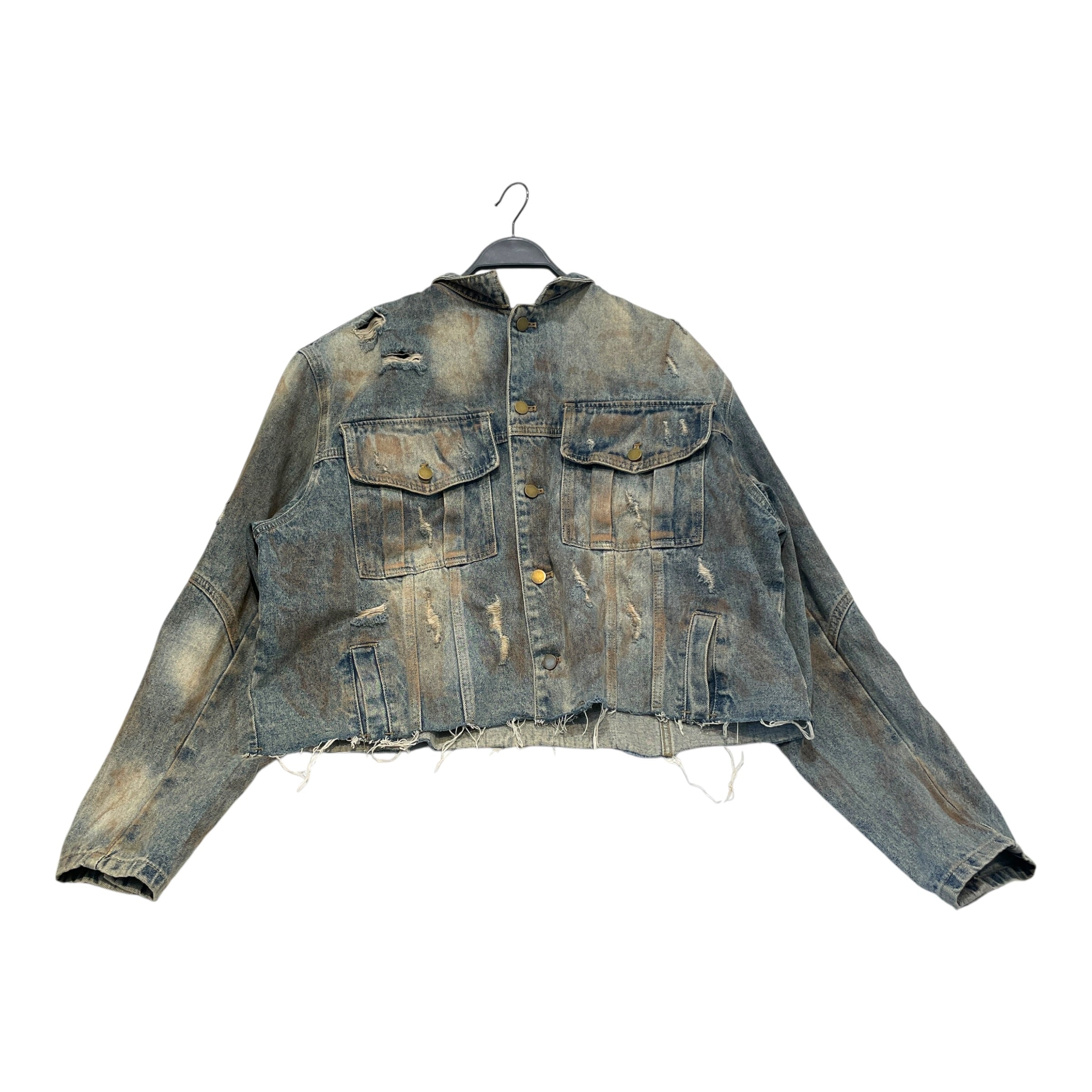 ArguE CulturE/Denim Jkt/17/Denim/BLU/Destroyed Old Wash Jacket view 2