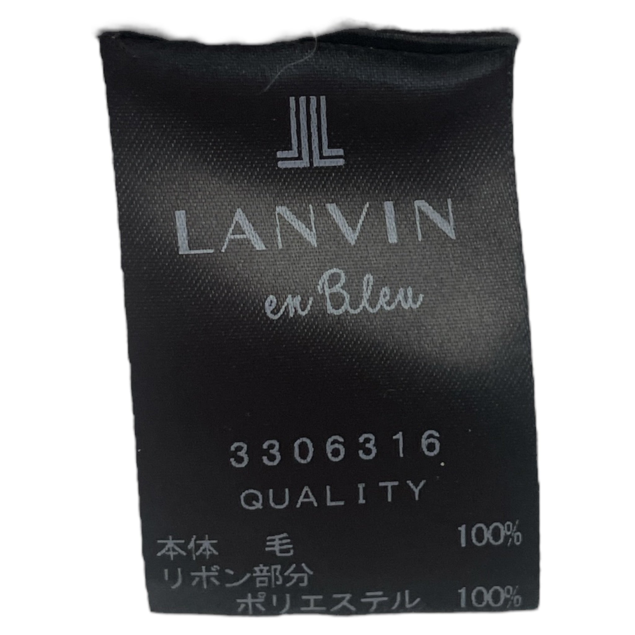 LANVIN en Bleu/SS Dress/38/Stripe/Cotton/BLK/STRIPES view 4