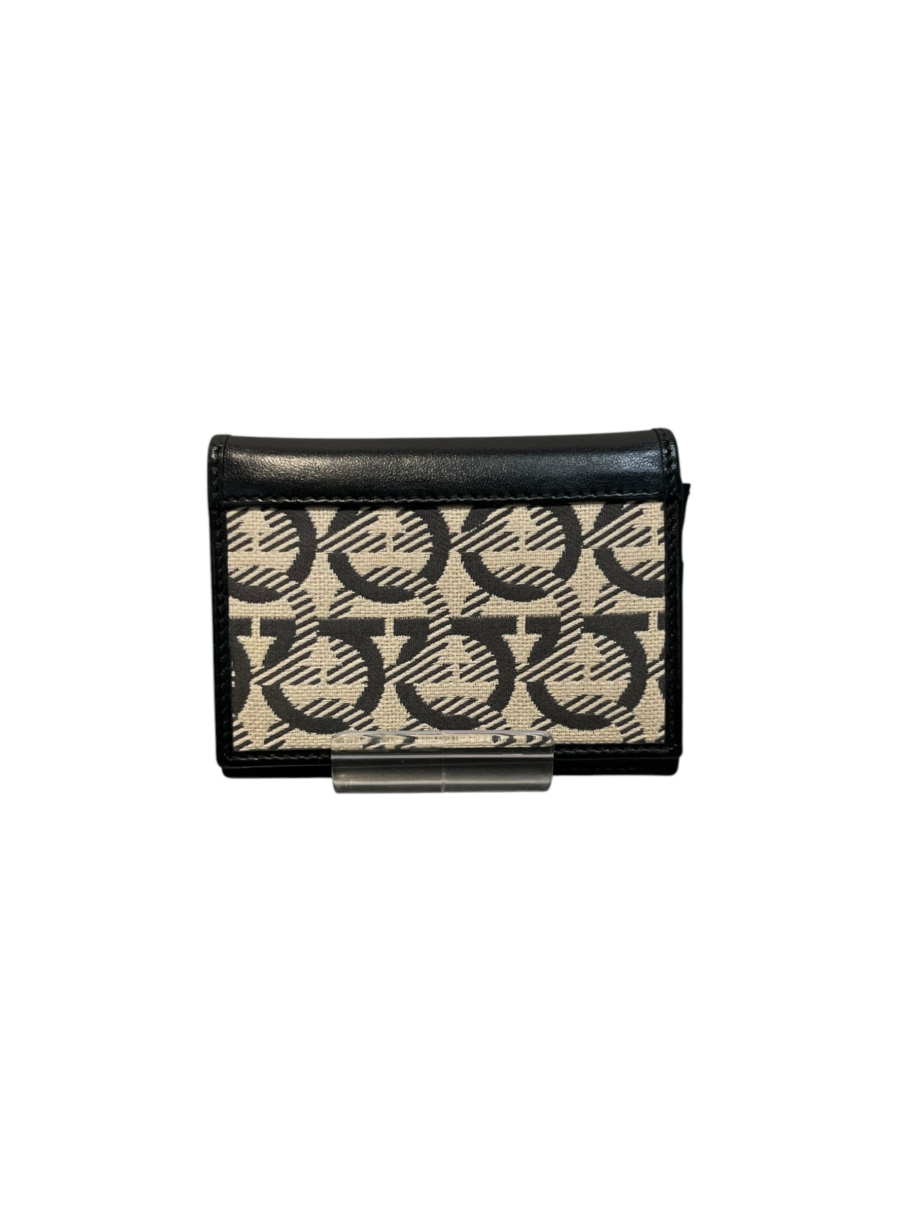 Salvatore Ferragamo/Bifold Wallet/All Over Print/Leather/BLK/ view 2