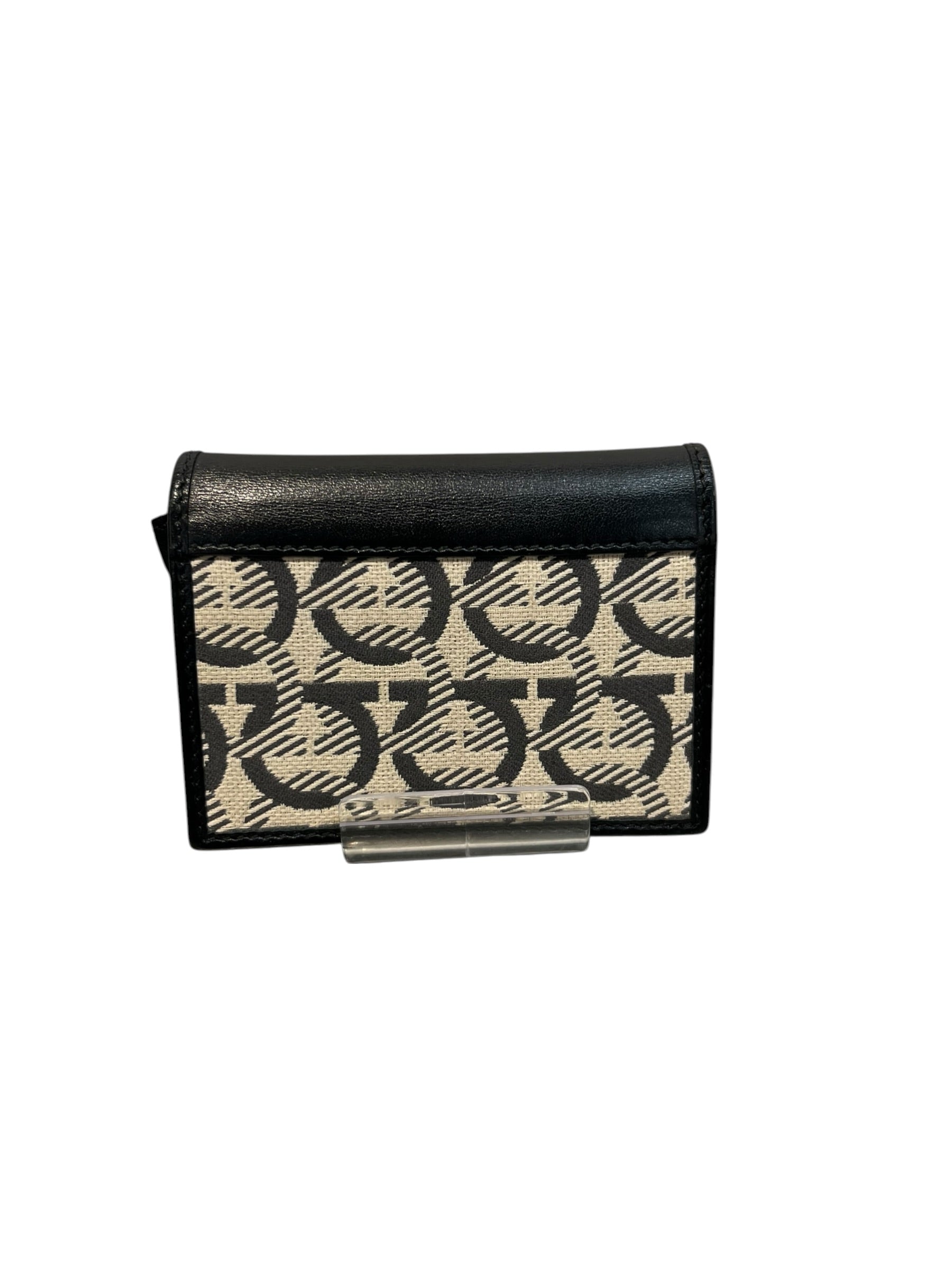 Salvatore Ferragamo/Bifold Wallet/All Over Print/Leather/BLK/ view 3