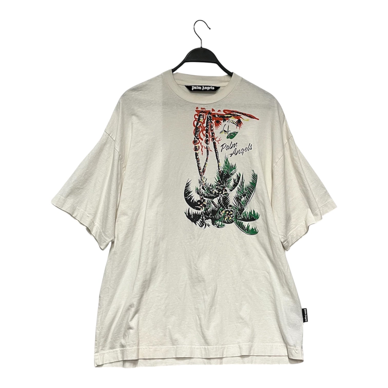Palm Angels/T-Shirt/M/Cotton/WHT/palm trees view 1