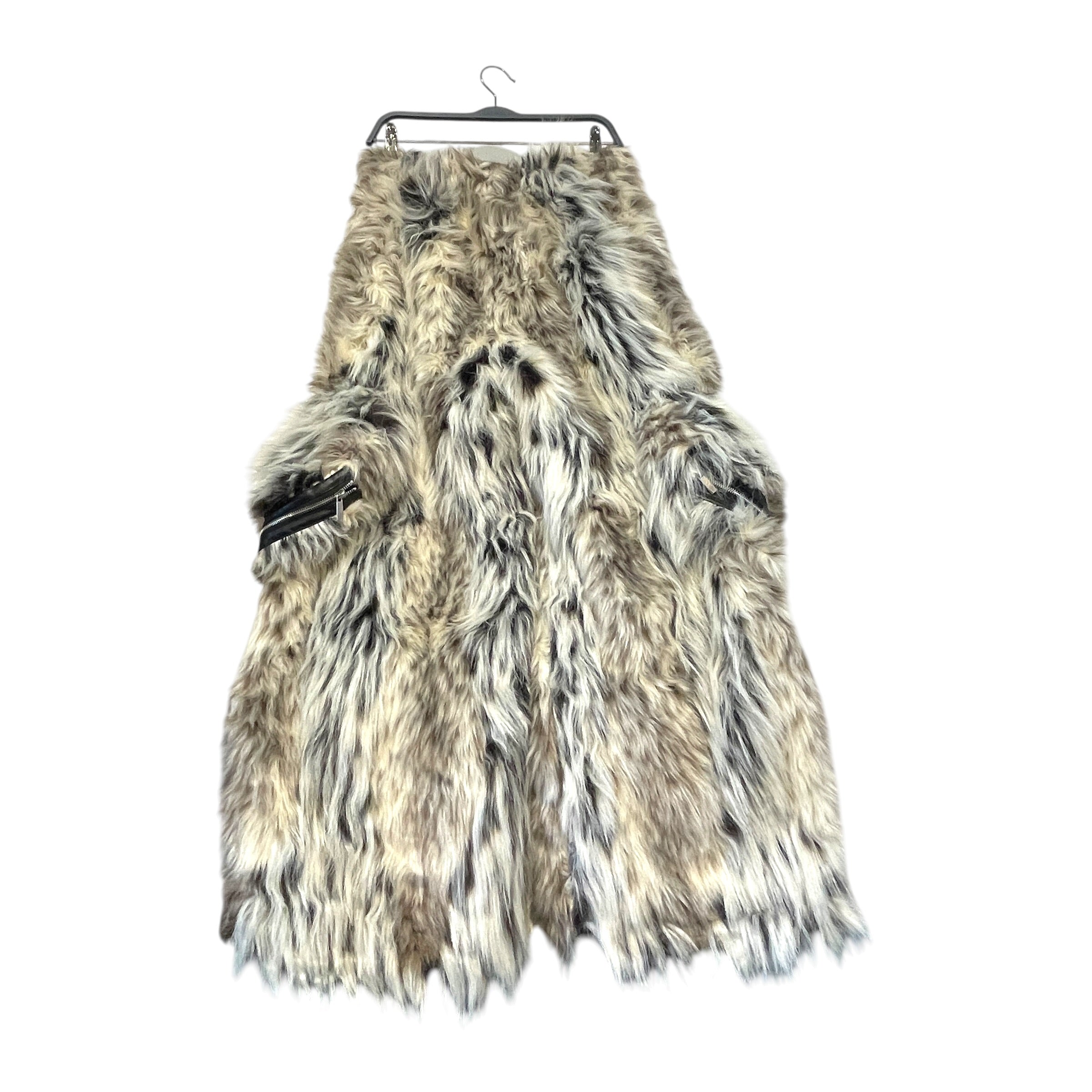 START EXCEED END/Pants/XL/Fake Fur/CRM/Wide Leg Cargo Faux Fur Pant view 1