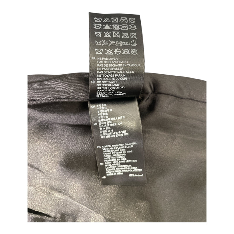 sandro/Skirt/1/Leather/BLK/8 Buttons In Front