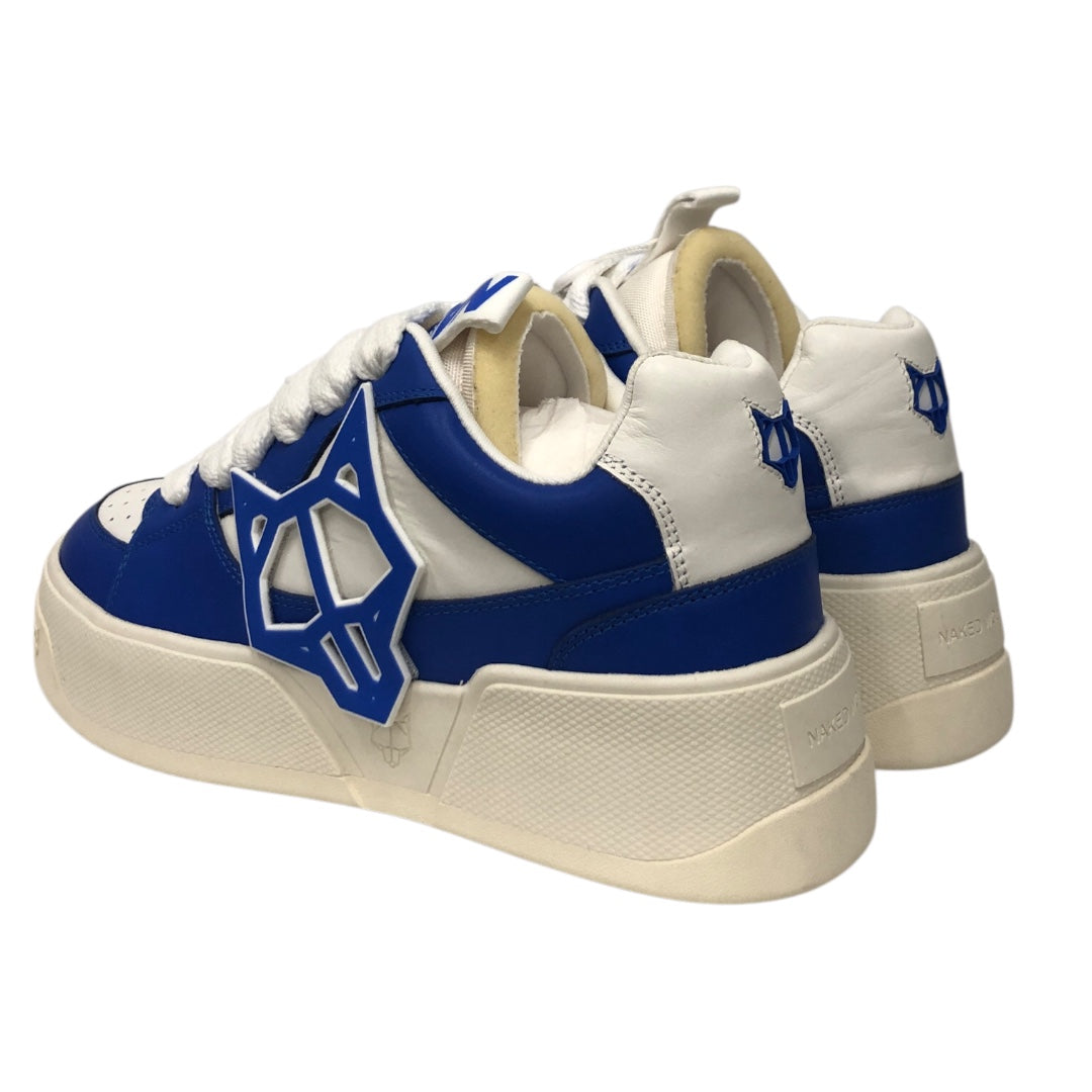 NAKED WOLFE/Low-Sneakers/EU 45/Cotton/BLU/BLUE WHITE THICK LACE view 2
