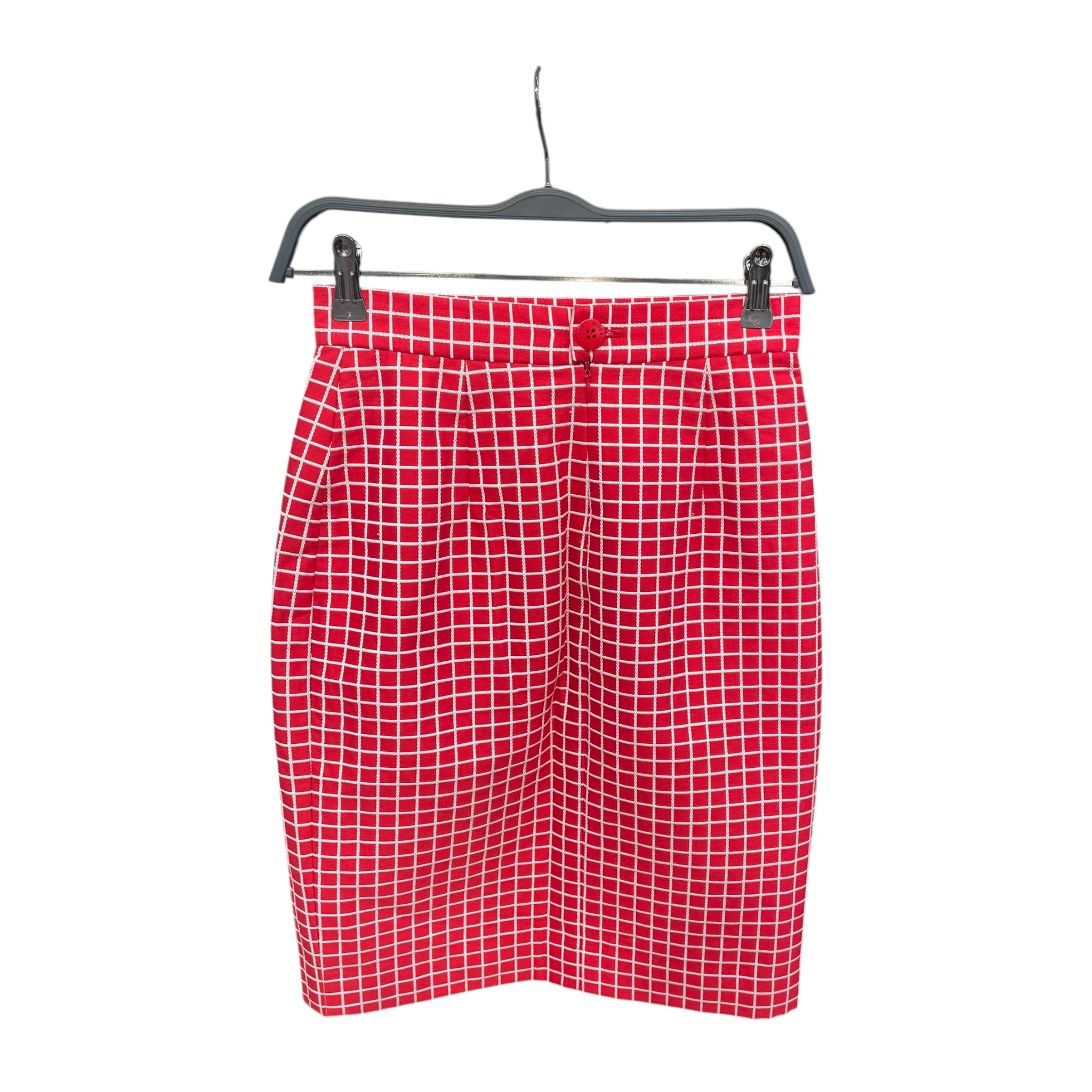 GIVENCHY/Skirt/38/Plaid/Cotton/RED/GIVENCHY-Plaid-Red-Skirt view 2