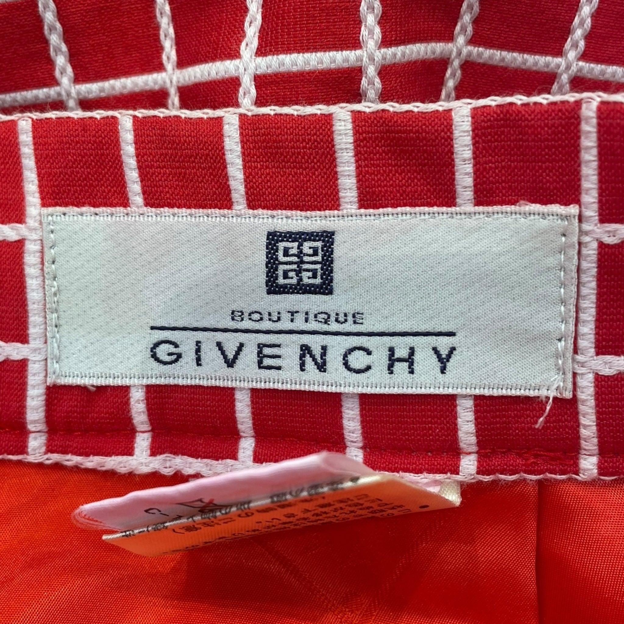 GIVENCHY/Skirt/38/Plaid/Cotton/RED/GIVENCHY-Plaid-Red-Skirt view 3