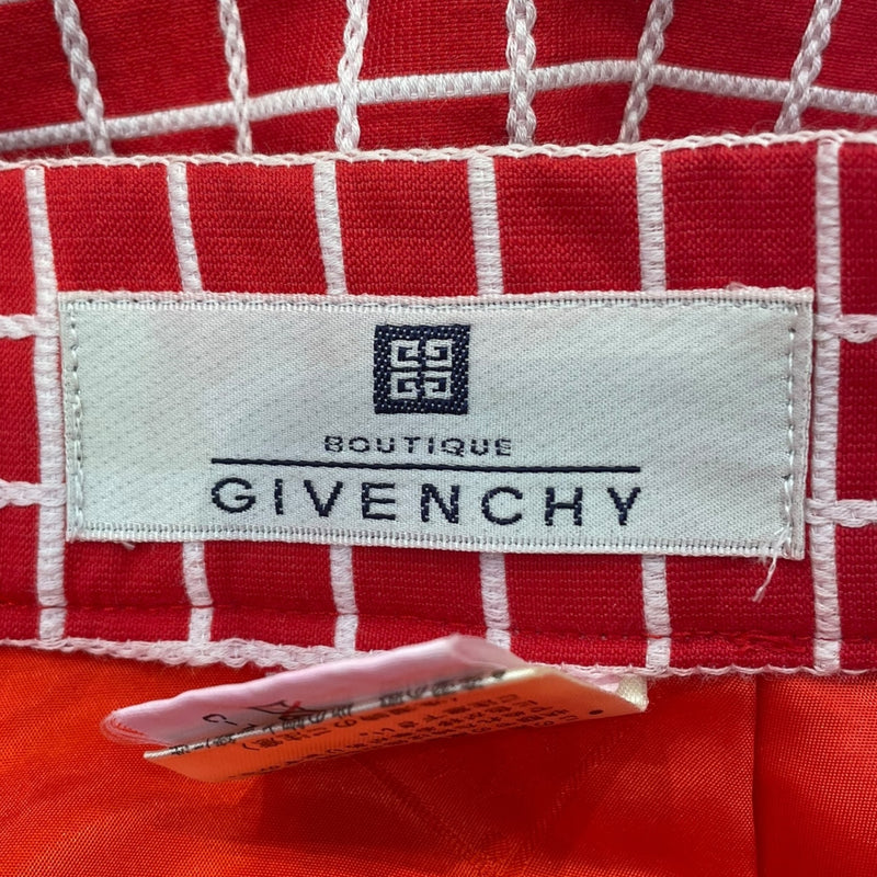 GIVENCHY/Skirt/38/Plaid/Cotton/RED/GIVENCHY-Plaid-Red-Skirt