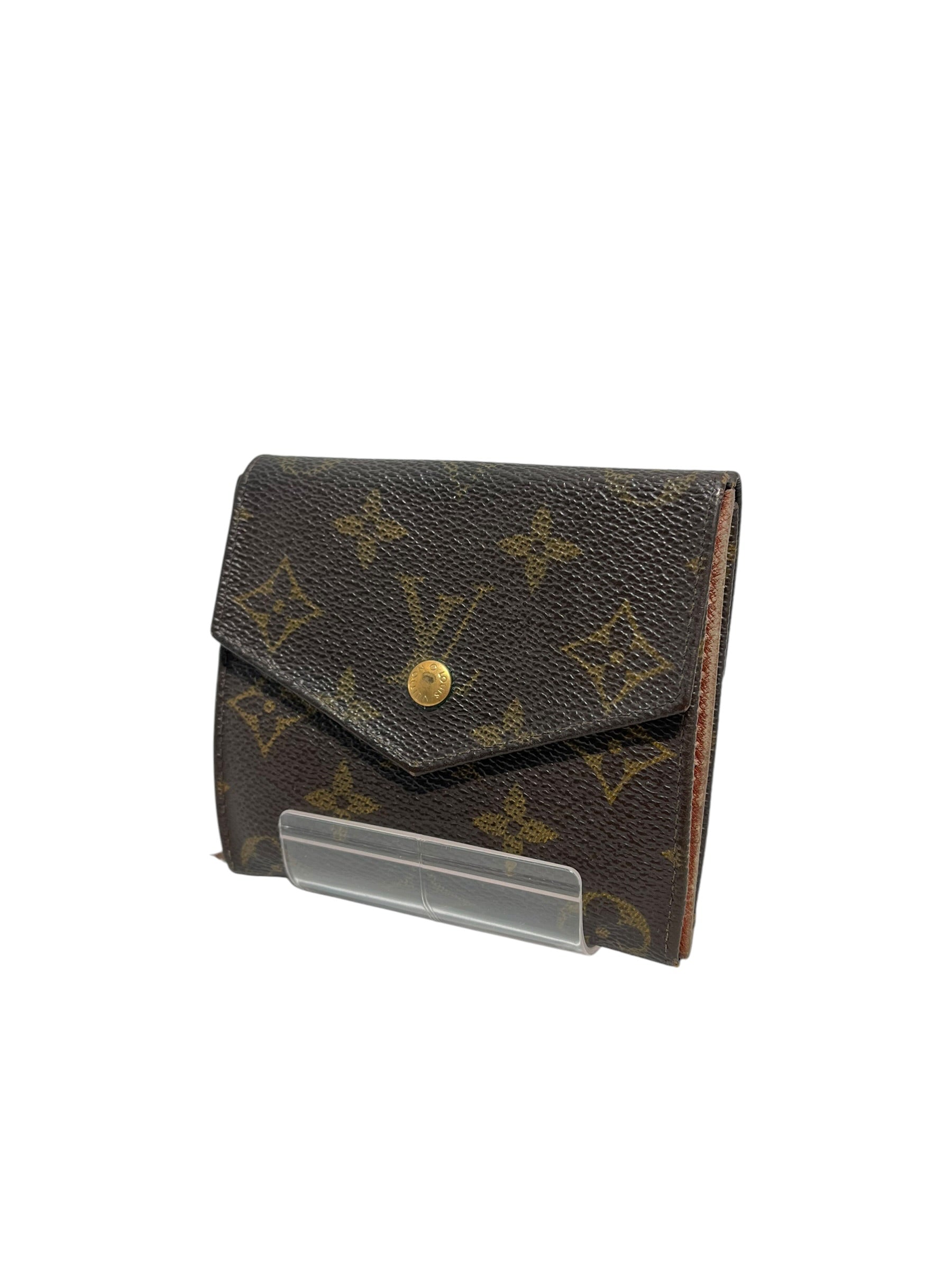 LOUIS VUITTON/Trifold Wallet/All Over Print/Leather/BRW/M's/ view 1