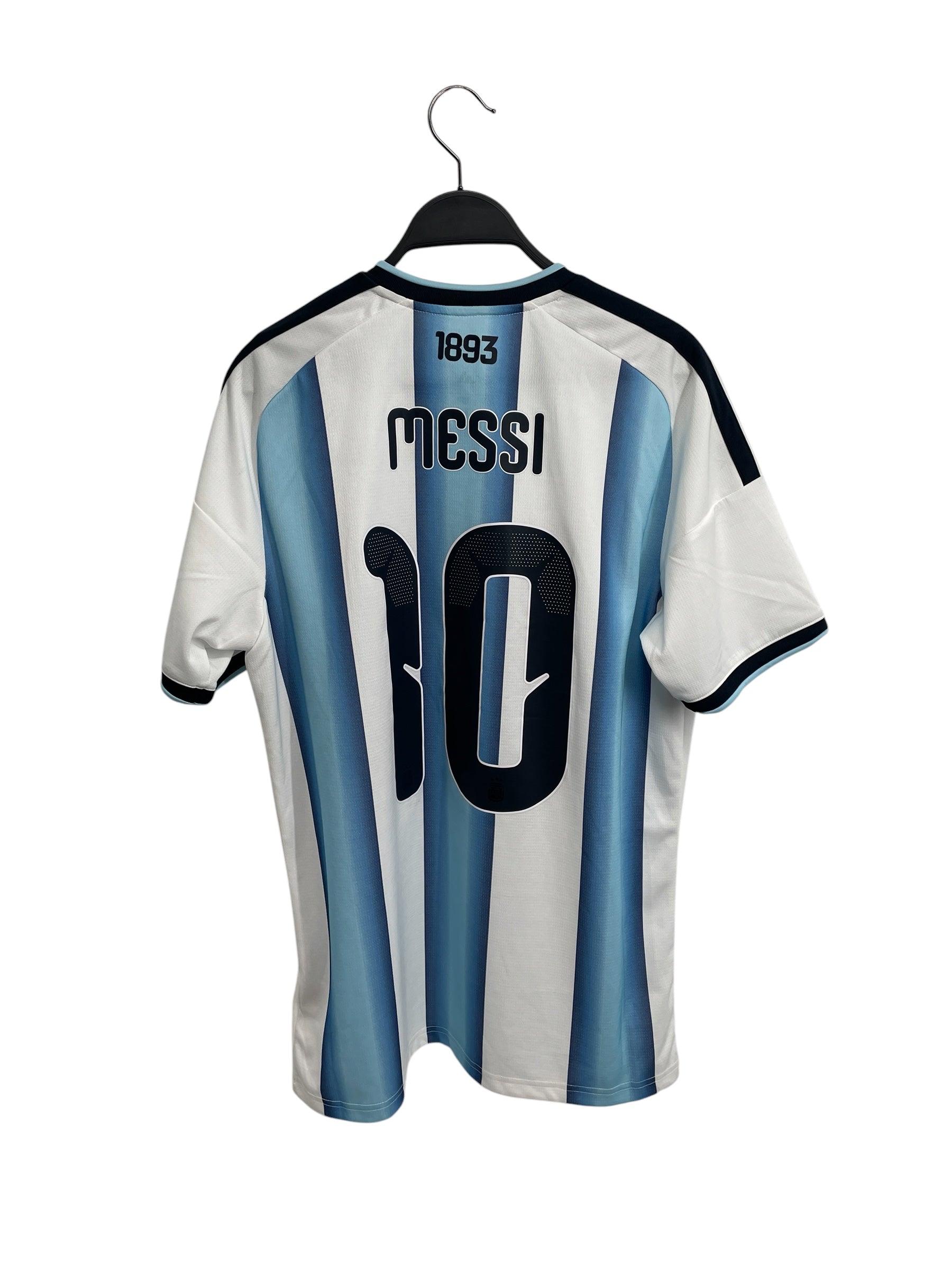 adidas/T-Shirt/M/Polyester/WHT/Stripe/ARGENTINA MESSI JERSEY view 2