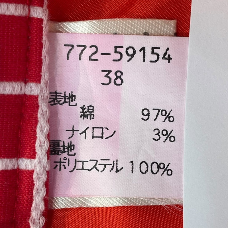 GIVENCHY/Skirt/38/Plaid/Cotton/RED/GIVENCHY-Plaid-Red-Skirt