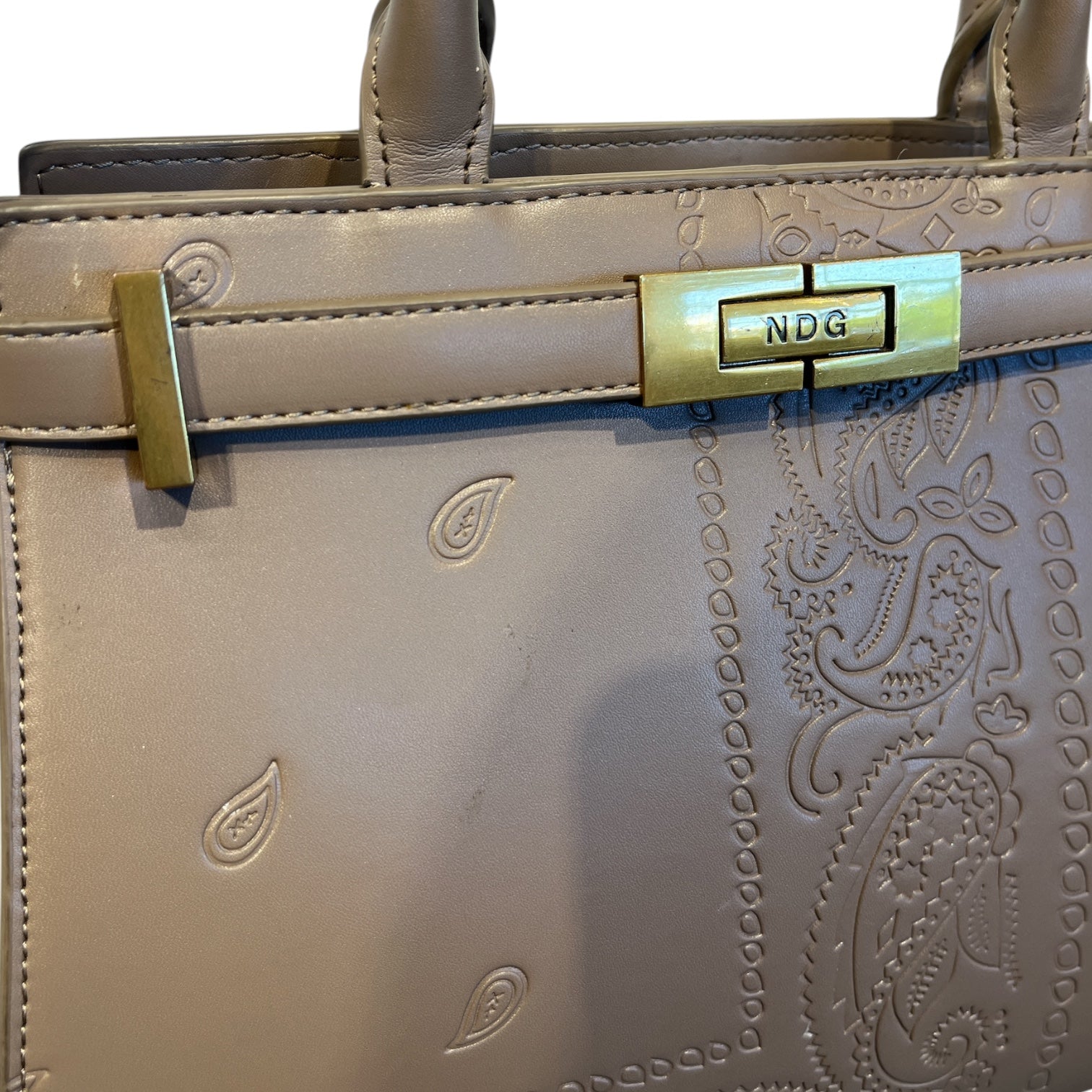 NDG/Hand Bag/Paisley/Leather/BRW/JEANNE TAUPE HAND BAG view 5