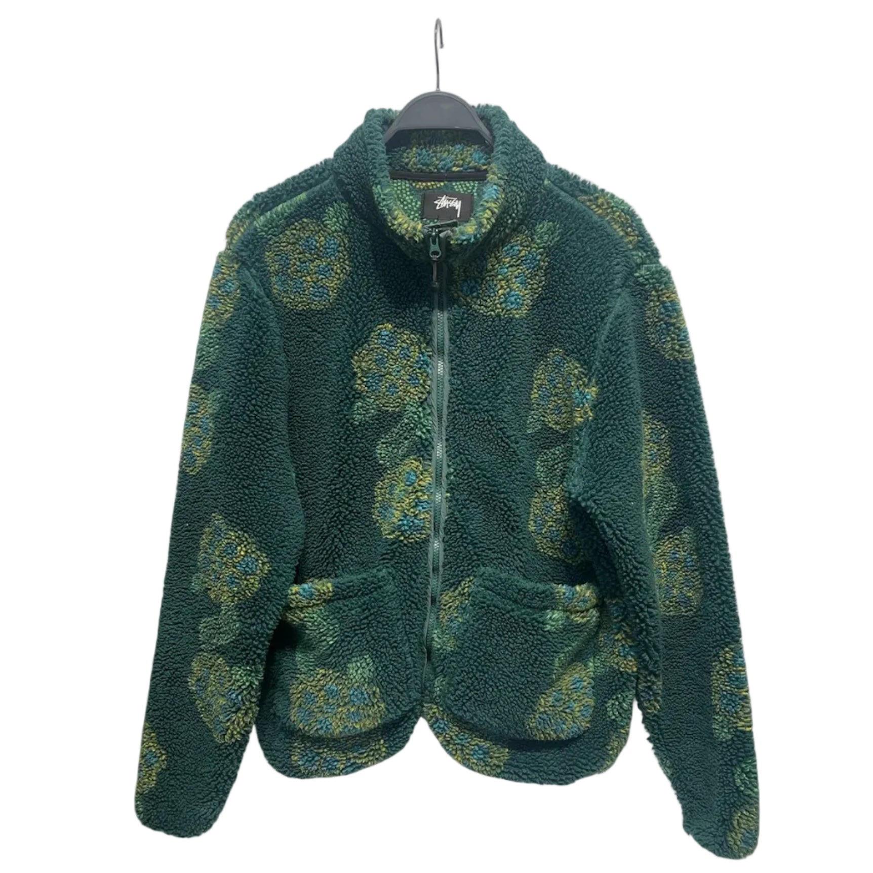 STUSSY/Fleece Jkt/L/Polyester/GRN/STYLE # 118413 view 1