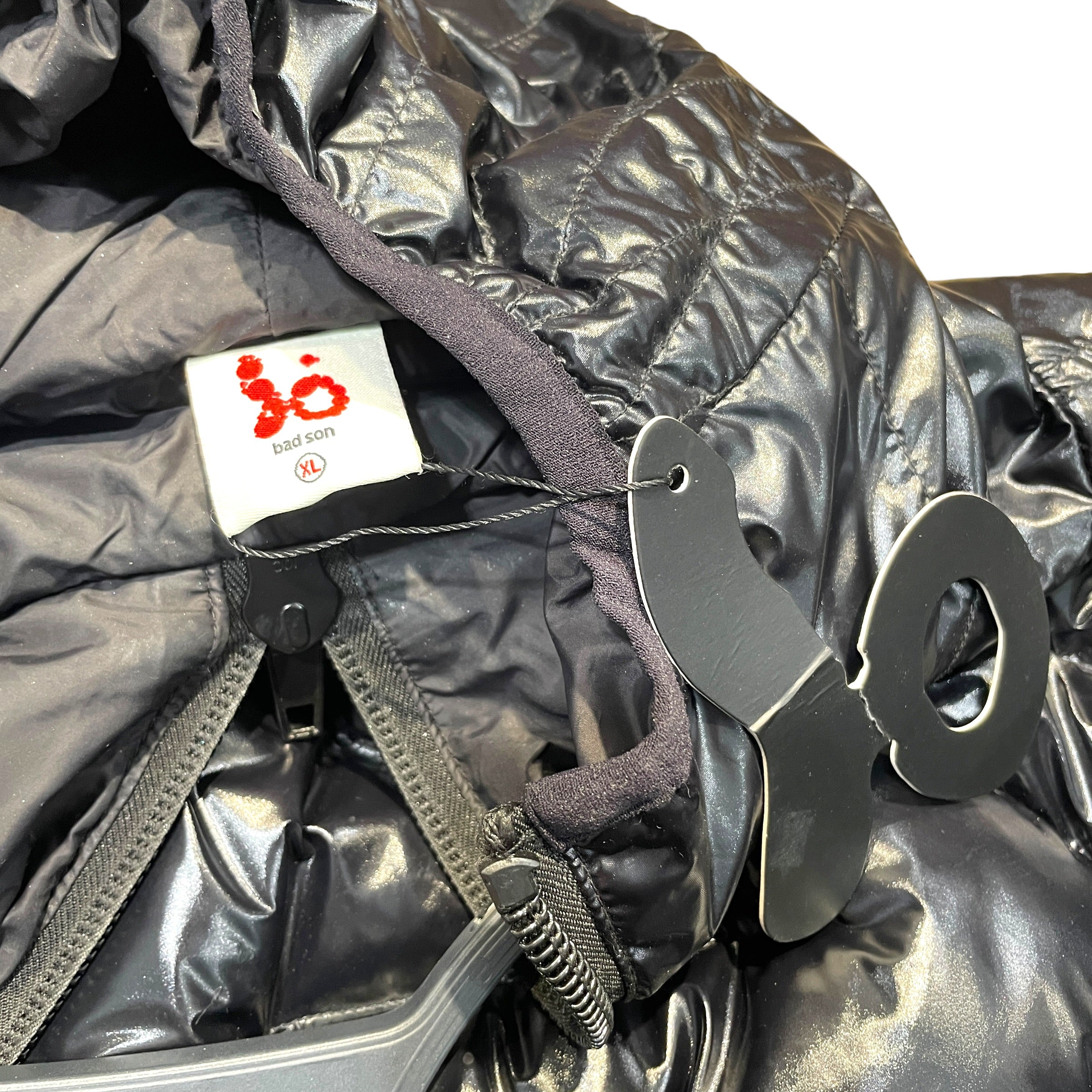 BAD SON/Puffer Jkt/XL/Nylon/BLK/Graphic/Black Star Puffer Jacket view 3