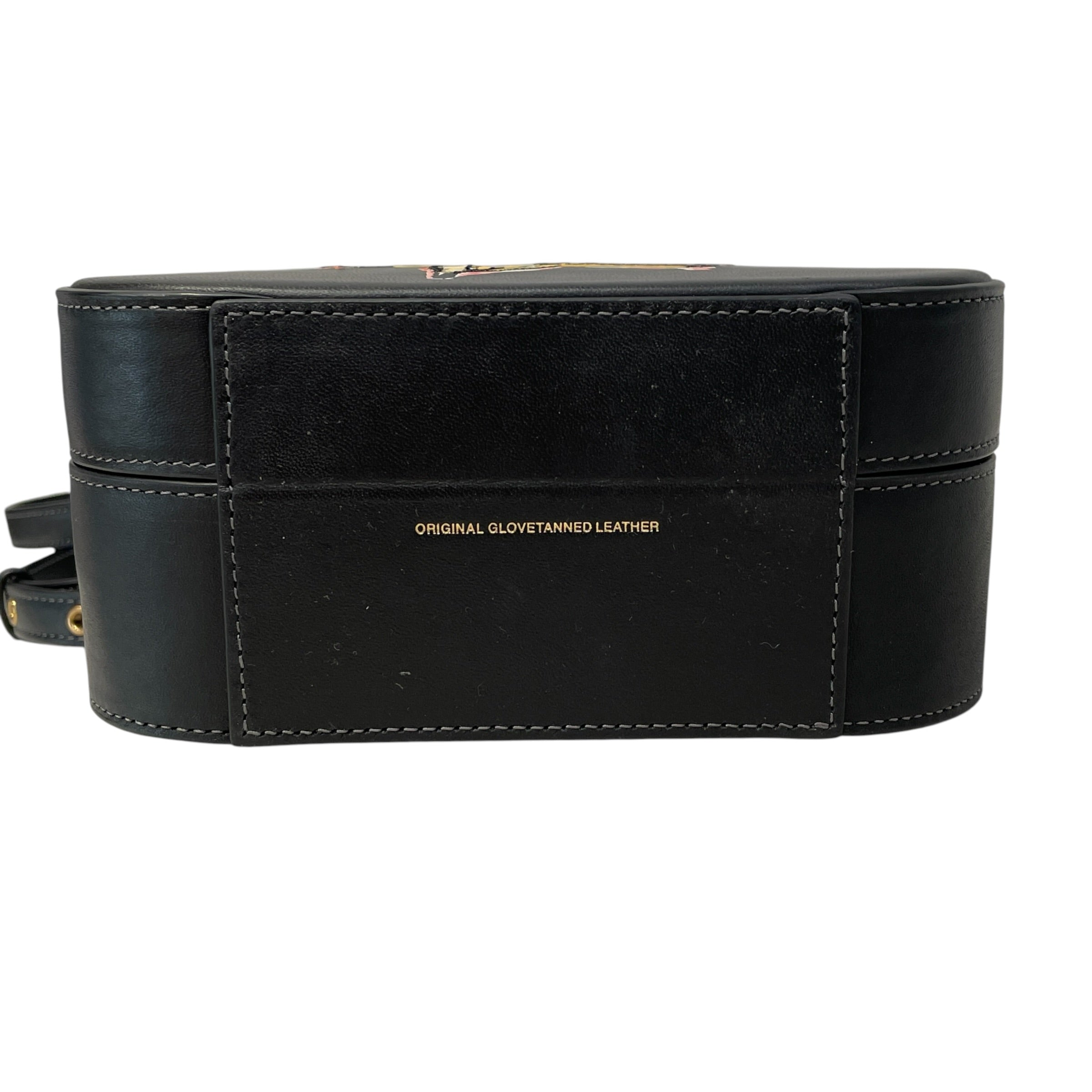 COACH/Hand Bag/Graphic/Leather/BLK/Banana view 3
