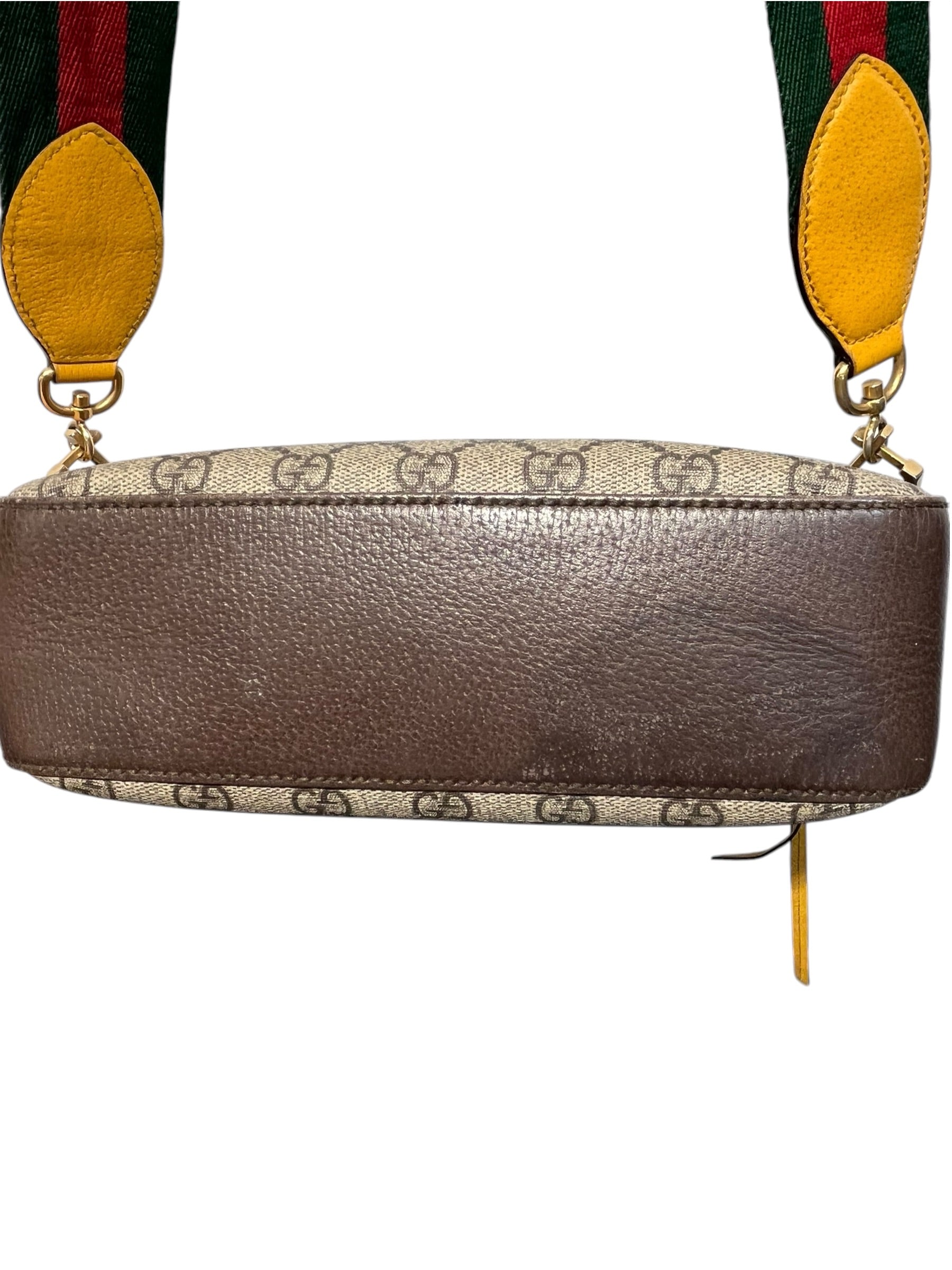GUCCI/Cross Body Bag/Monogram/Leather/BRW/neo camera bag floral lining view 6