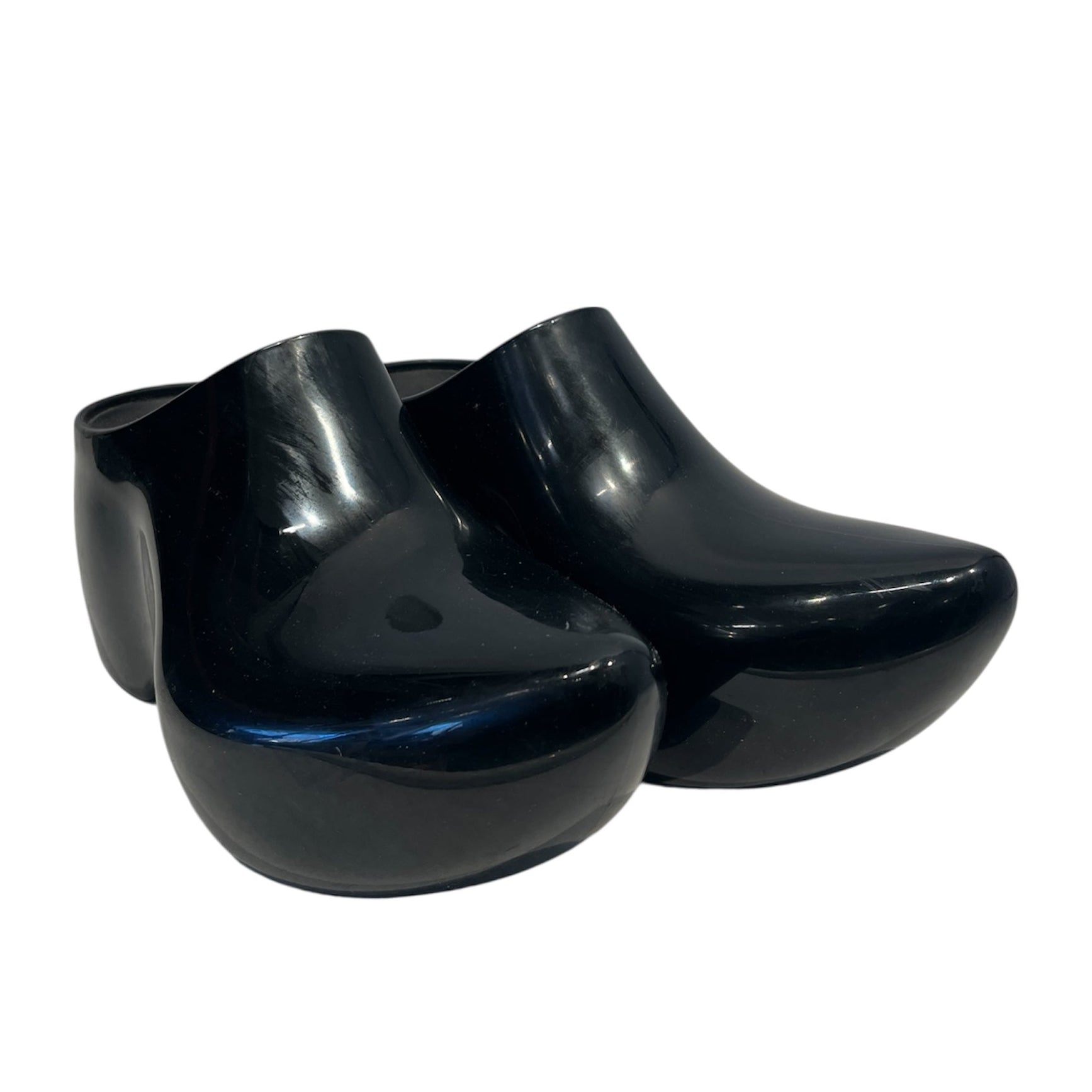 BALENCIAGA/Shoes/EU 41/BLK/BLACK RUBBER TECHNO CLOGS view 1