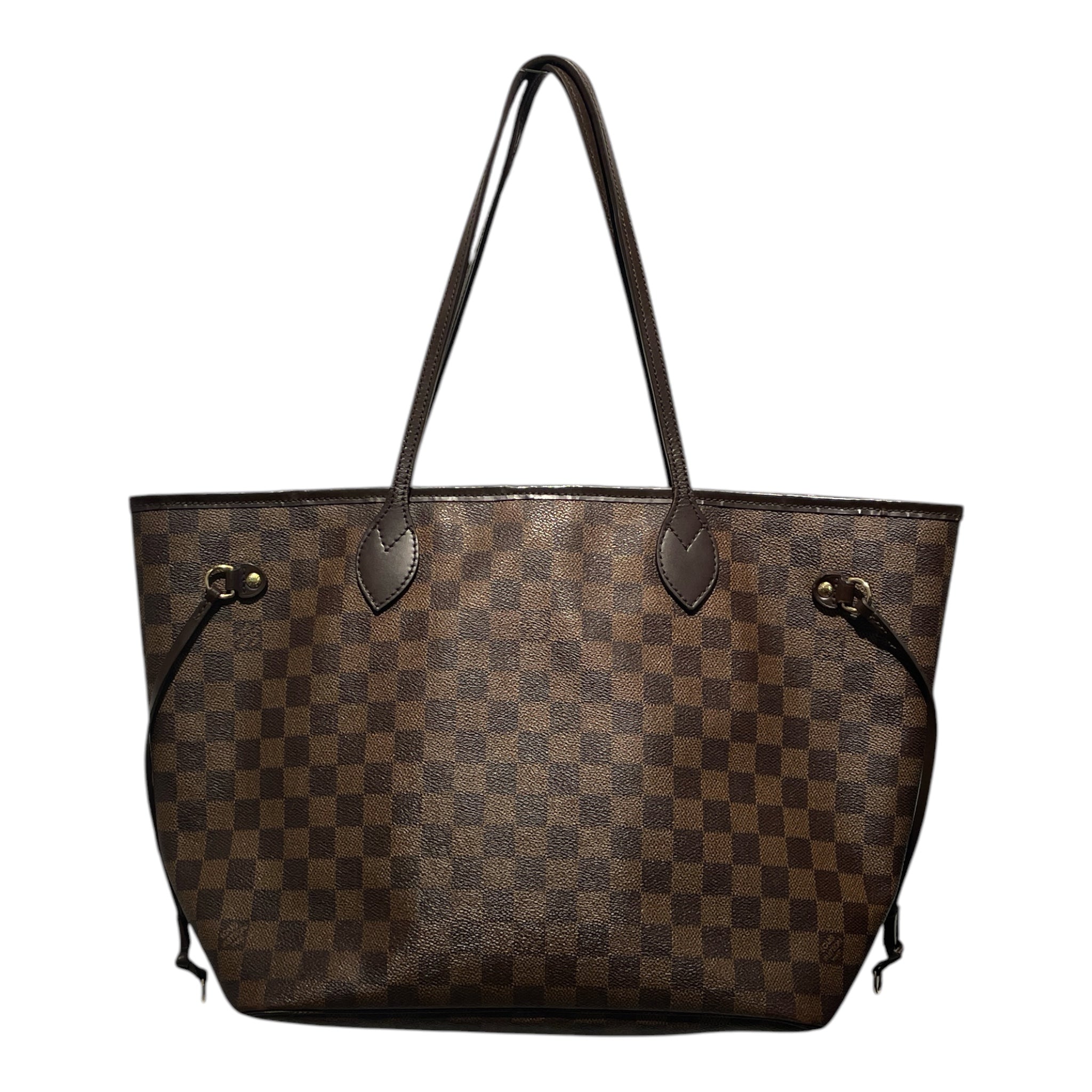 LOUIS VUITTON/Tote Bag/Plaid/Leather/BRW/Nerverfull view 1
