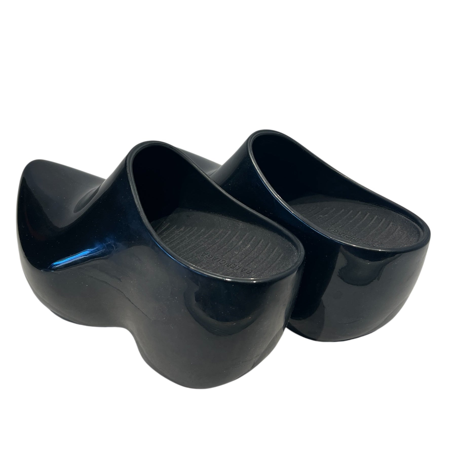 BALENCIAGA/Shoes/EU 41/BLK/BLACK RUBBER TECHNO CLOGS view 2
