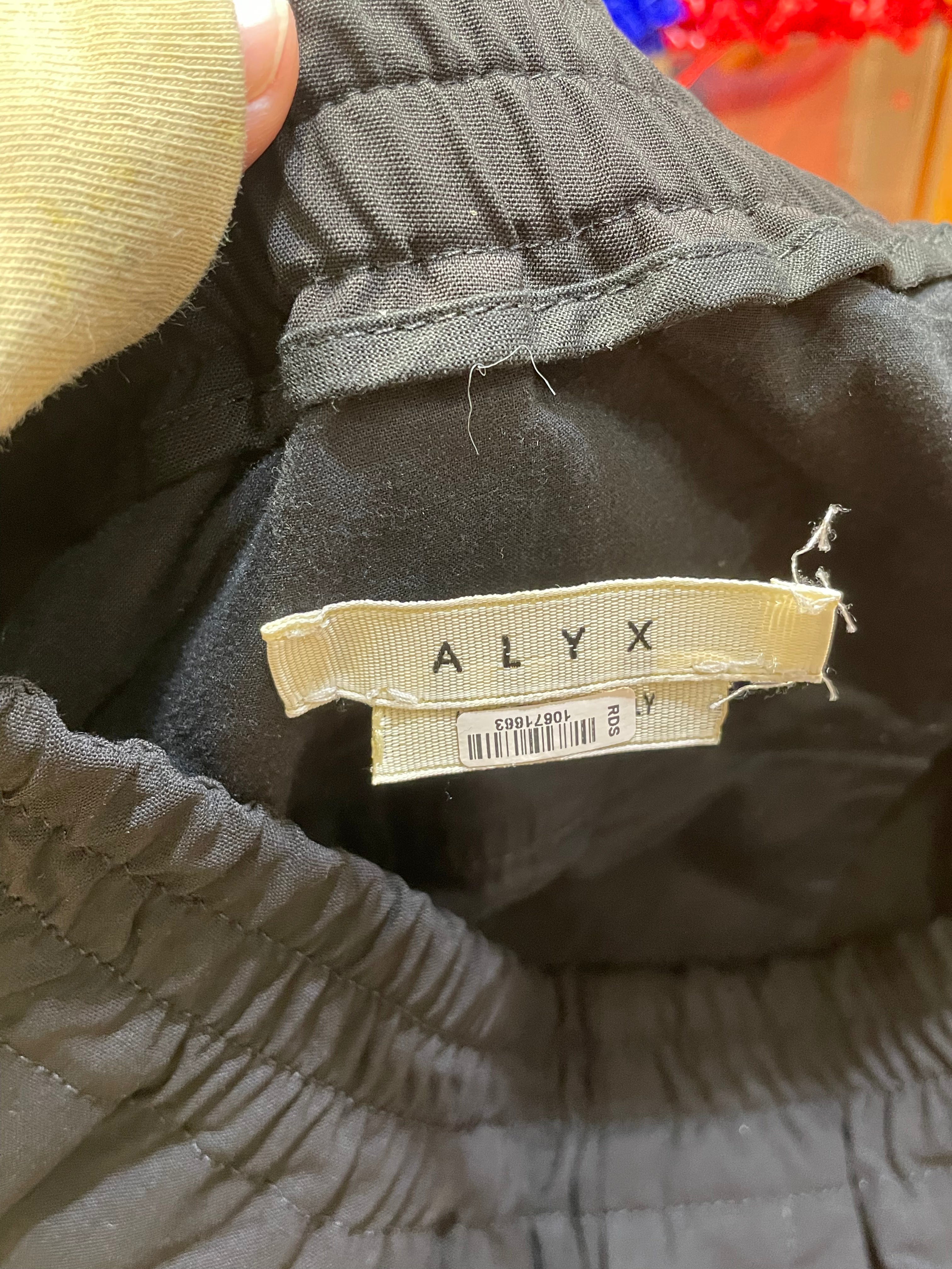 1017 ALYX 9SM(ALYX)/Straight Pants/48/Wool/BLK/small repair jogger slack view 3