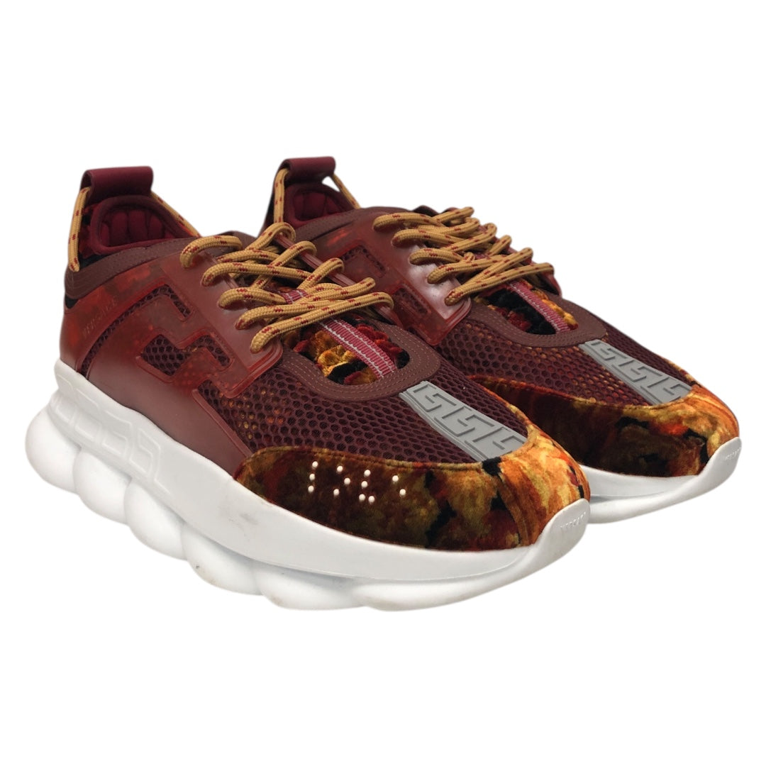 VERSACE/Low-Sneakers/EU 45/RED/CHAIN REACTION GOLD RED view 1