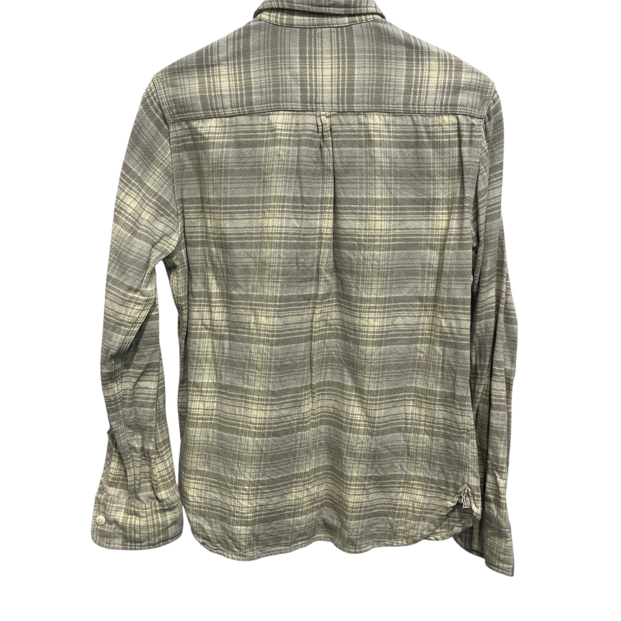 wythe/Flannel Shirt/S/Cotton/CRM/Plaid/ivory button view 2
