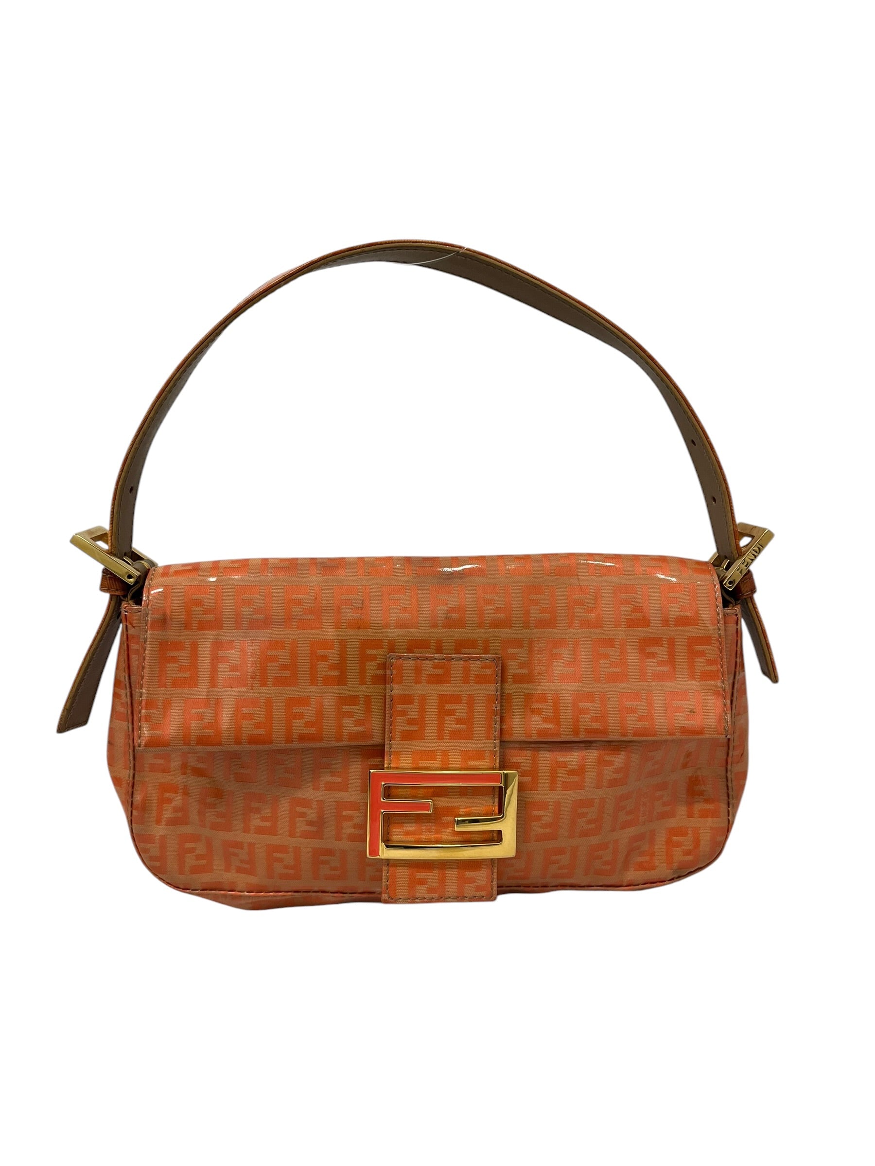 FENDI/Hand Bag/Monogram/Nylon/ORN/BAGUETTE CLOTH HANDBAG PVC view 1