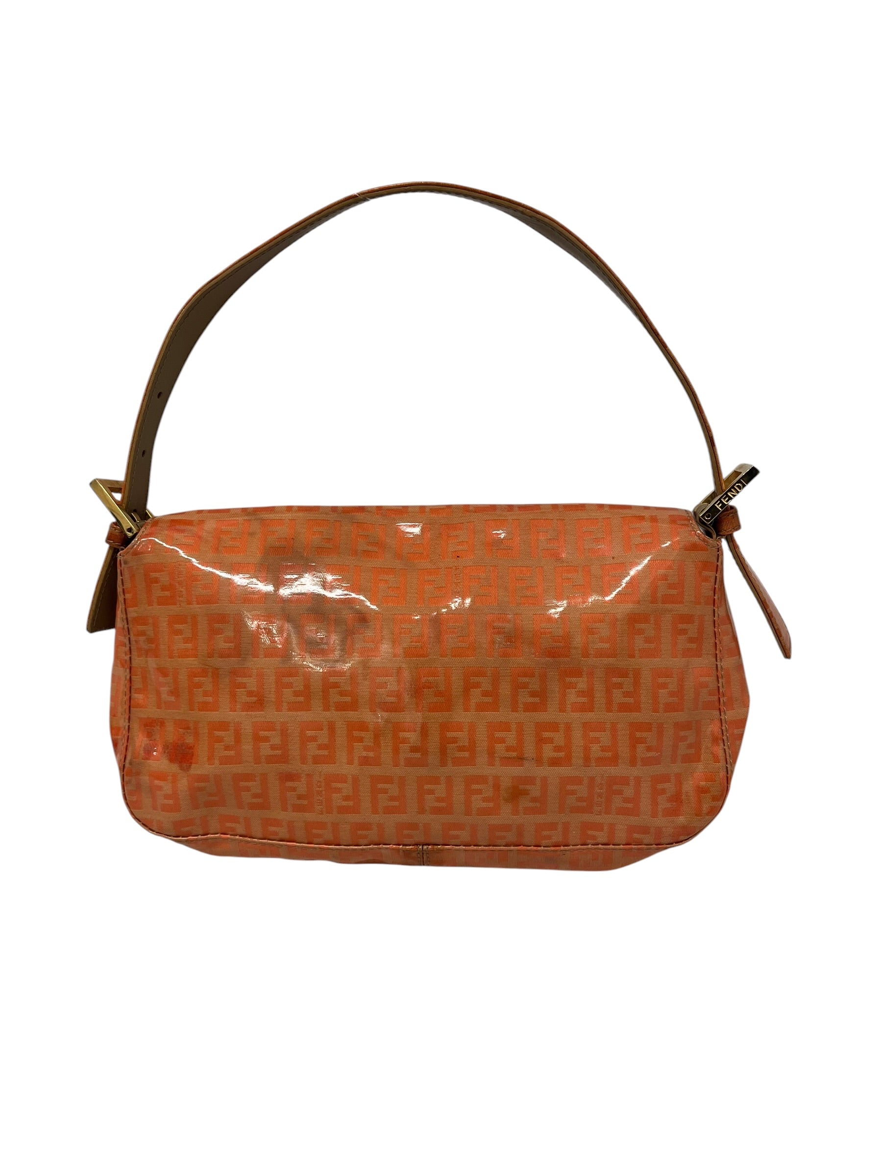 FENDI/Hand Bag/Monogram/Nylon/ORN/BAGUETTE CLOTH HANDBAG PVC view 2