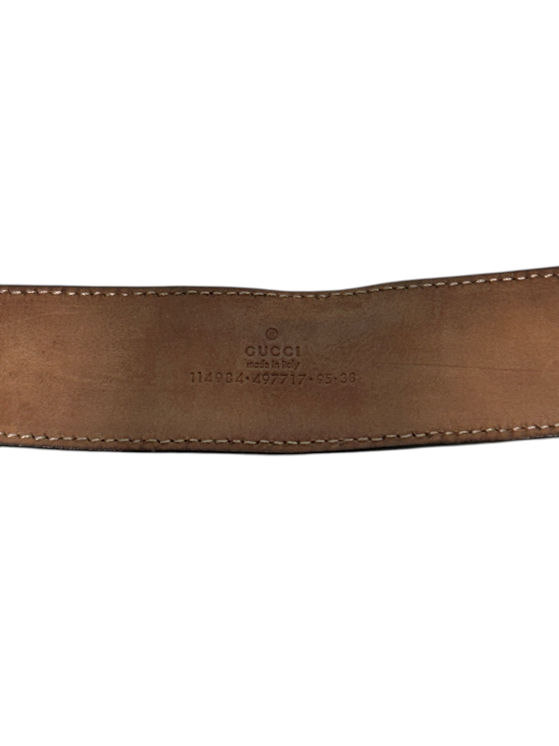 GUCCI/Belt/Stripe/MLT/slv gg stripe belt view 4