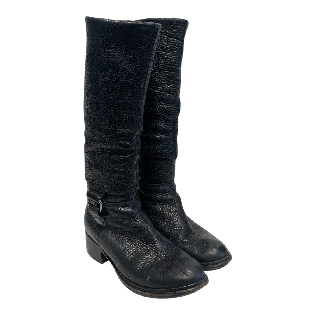 MIU MIU/Boots/EU 36/Leather/BLK/pebble leather view 1