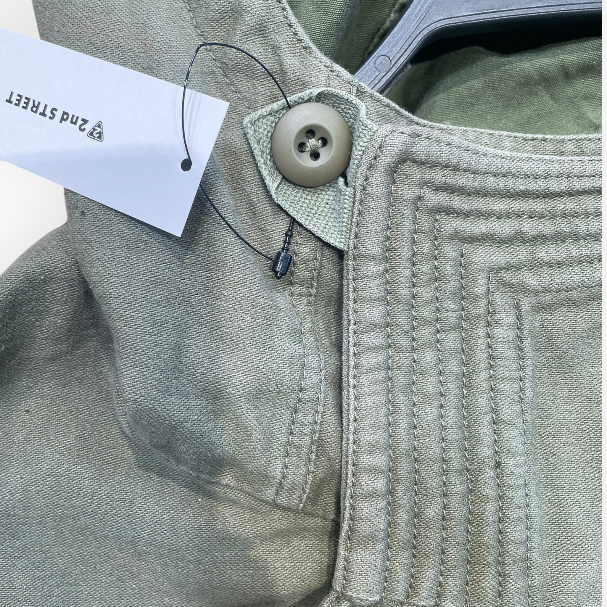 MAHARISHI/Jacket/XL/Cotton/GRN/side zip jacket view 3