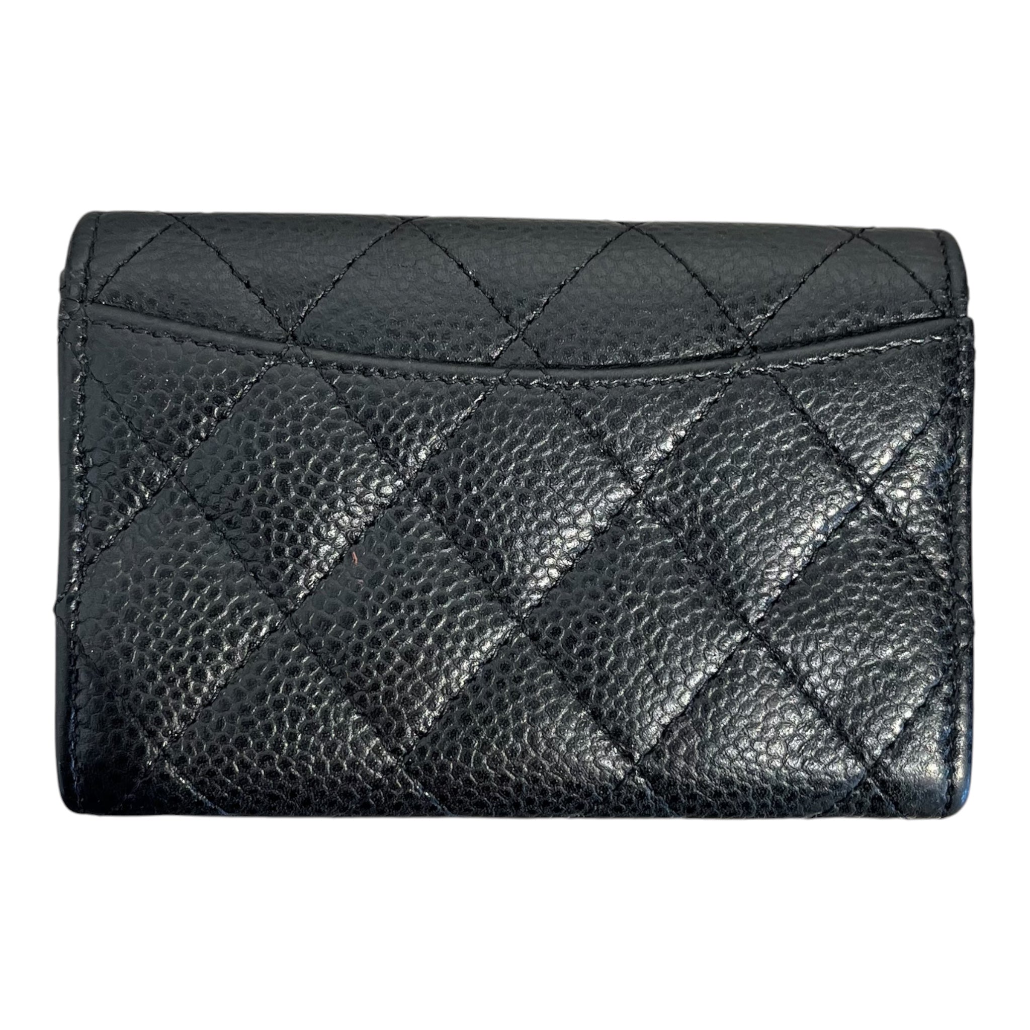 CHANEL/Wallet/Leather/BLK/L's/FLAP CARD HOLDER T0EC87PA view 2