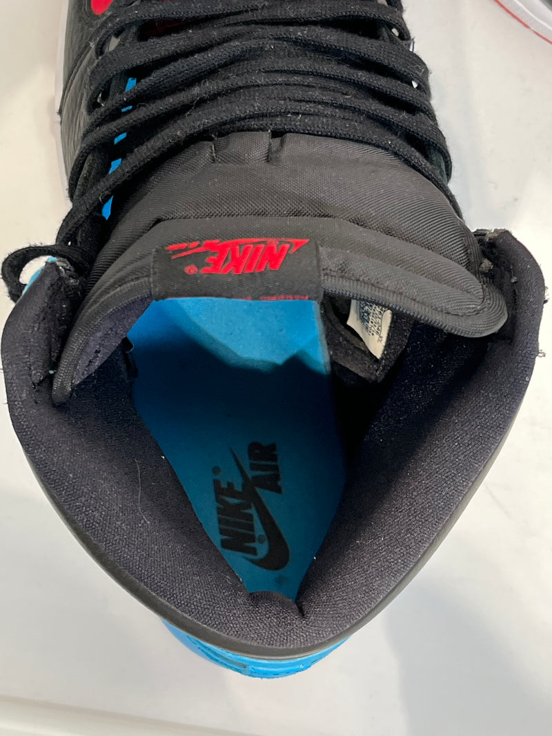 NIKE/Hi-Sneakers/US 12.5/Leather/MLT/Air Jordan 1 UNC to Chicago