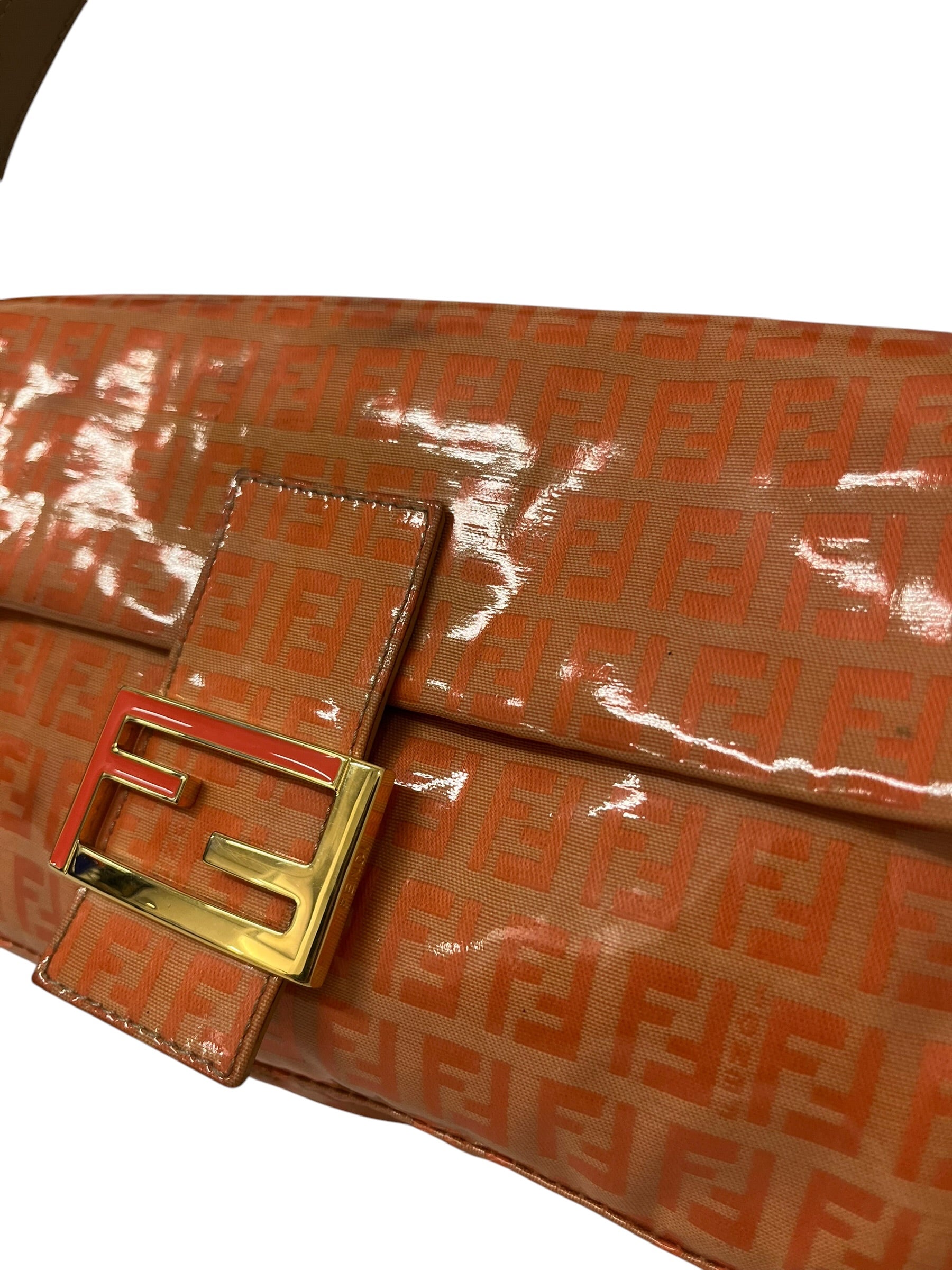 FENDI/Hand Bag/Monogram/Nylon/ORN/BAGUETTE CLOTH HANDBAG PVC view 5