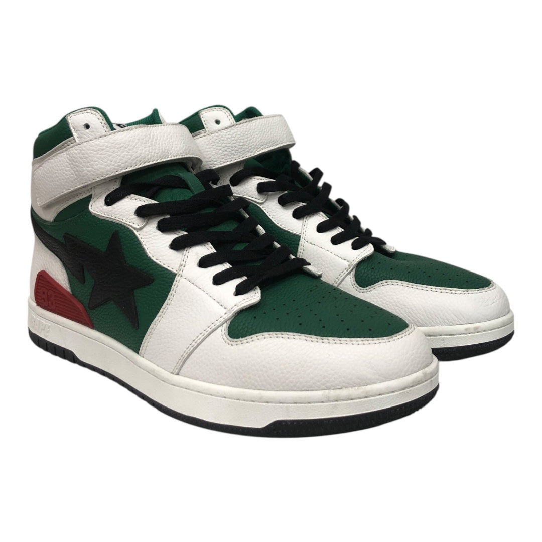 BAPE STA!/Hi-Sneakers/US 13/Cotton/GRN/GREEN WHITE RED 93 view 1