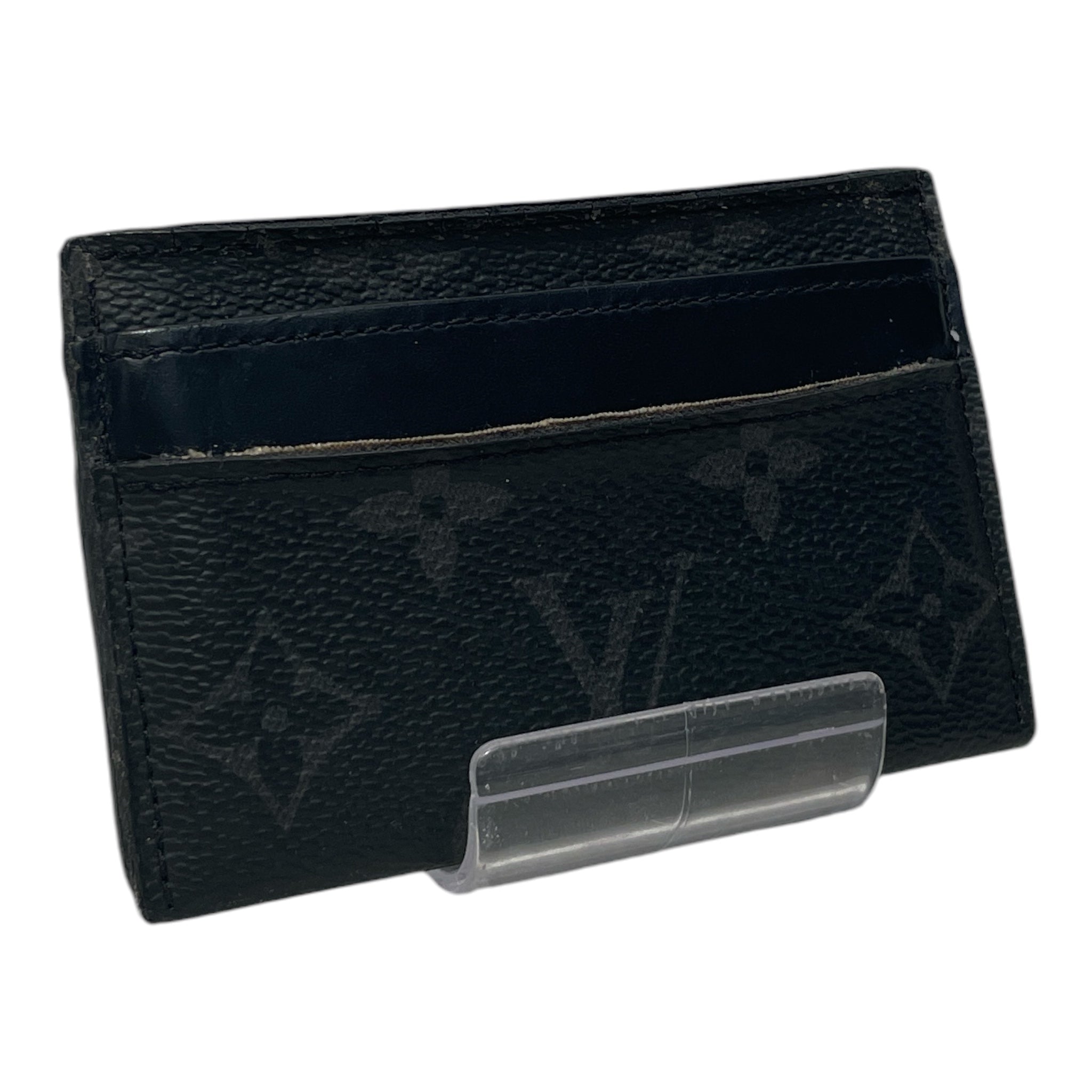 LOUIS VUITTON/Wallet/Monogram/Leather/BLK/M's/DOUBLE CARD view 2
