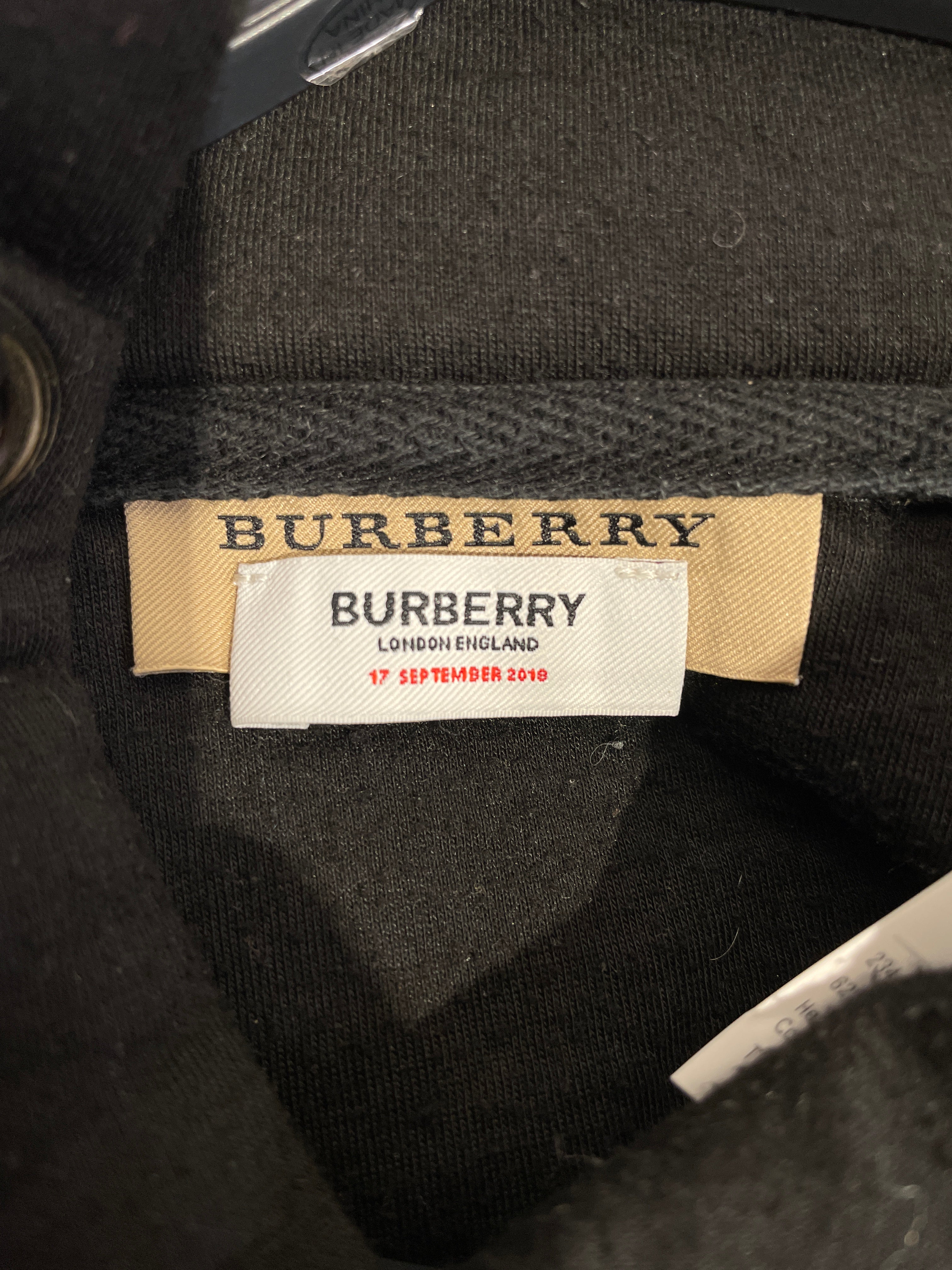 BURBERRY LONDON/Heavy Sweater/M/Cotton/BLK/TB CREST view 3
