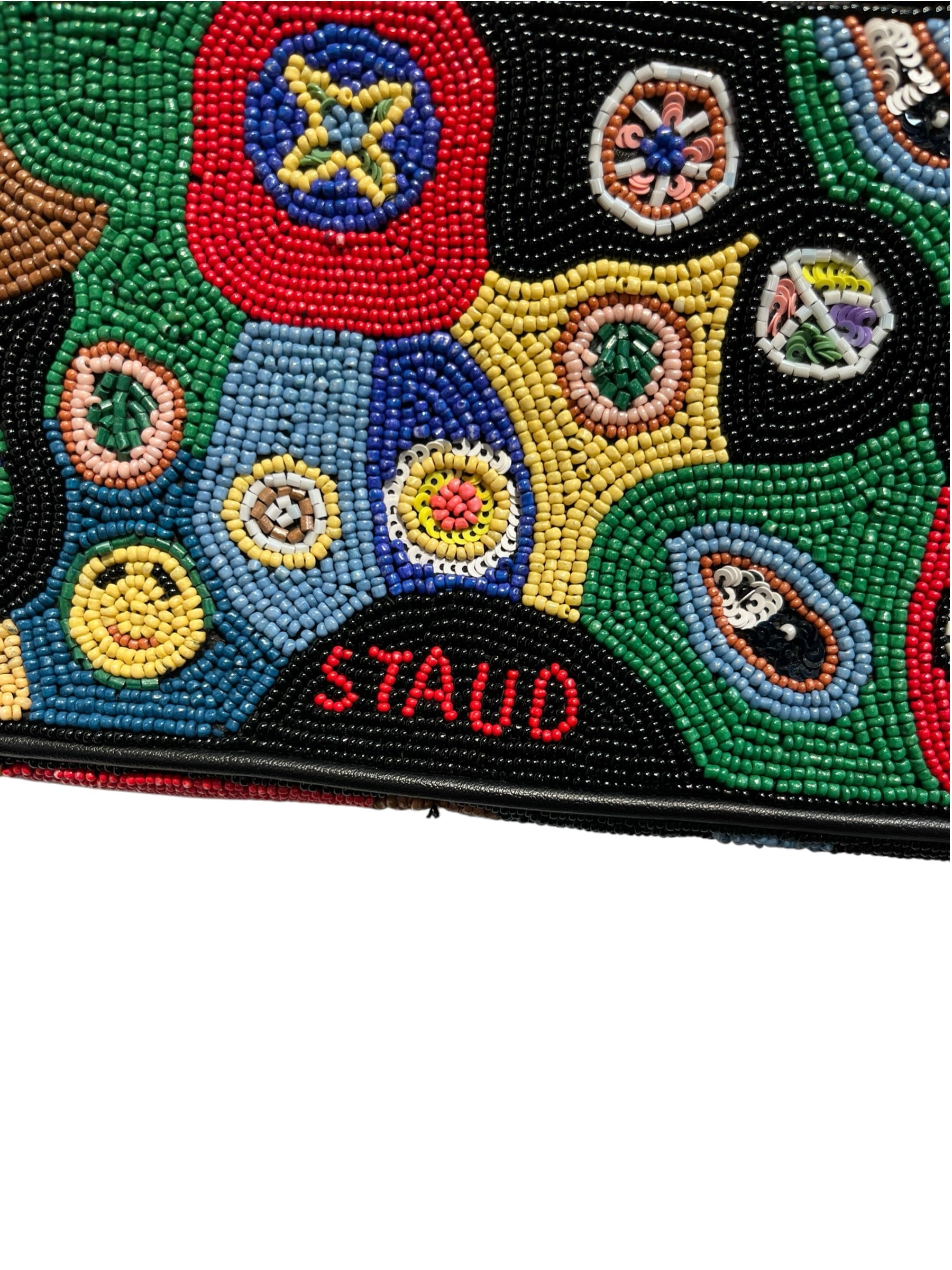 STAUD/Hand Bag/Graphic/Faux Leather/MLT/BEADED TOMMY view 3