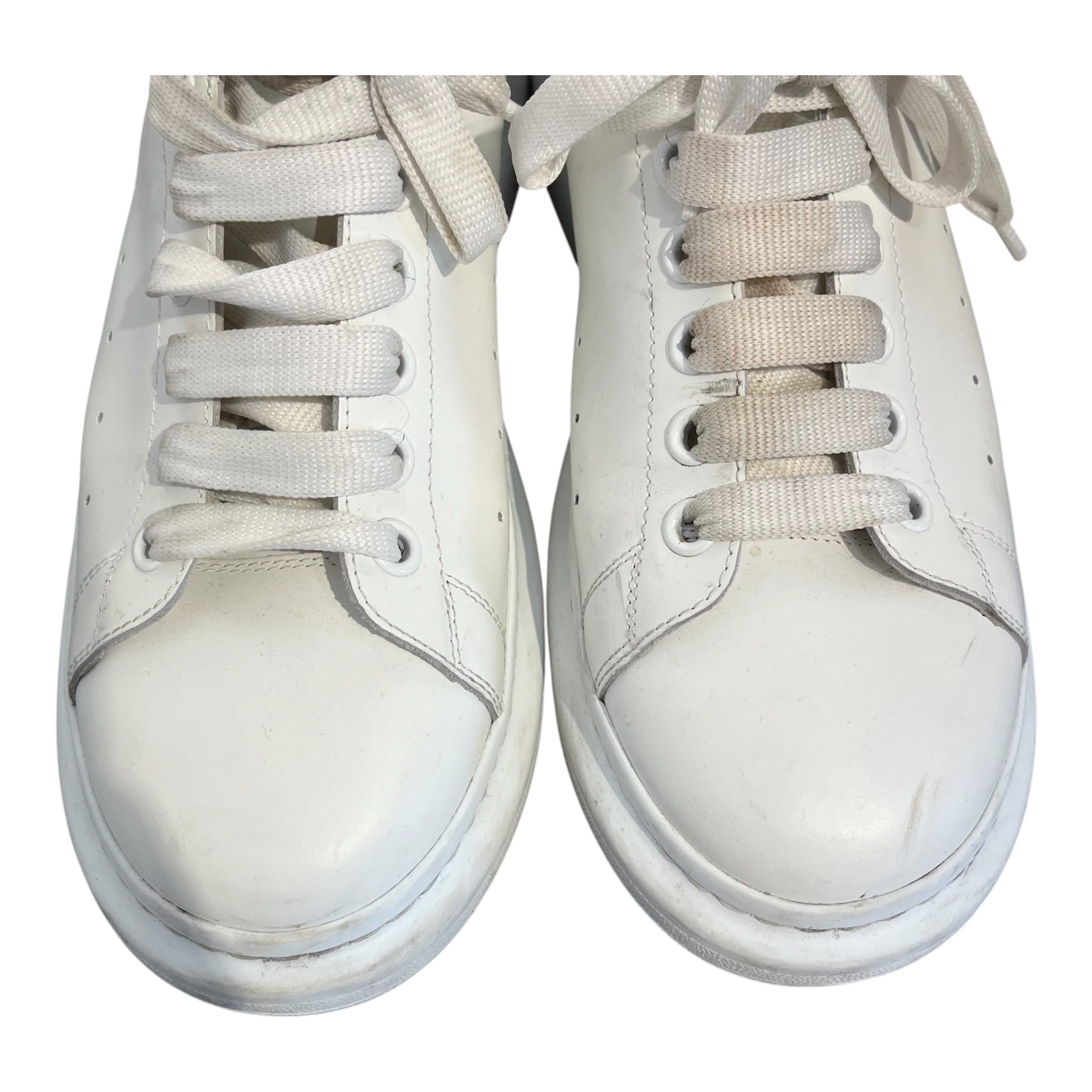 Alexander McQueen/Low-Sneakers/EU 44/Leather/WHT/oversized sneakers grey suede view 3