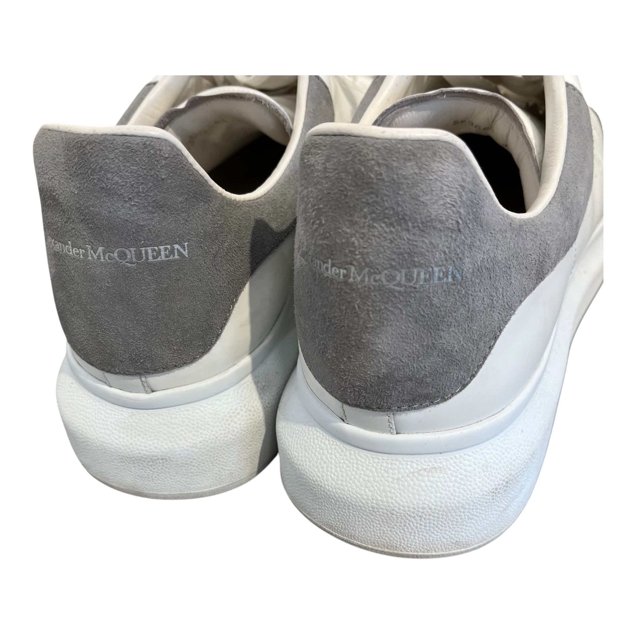 Alexander McQueen/Low-Sneakers/EU 44/Leather/WHT/oversized sneakers grey suede view 4