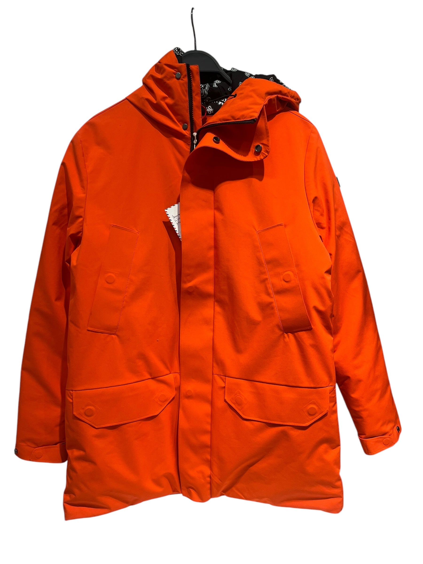 SAINT BARTH/Coat/M/Polyester/ORN/MAN HOODED ORANGE PARKA view 1