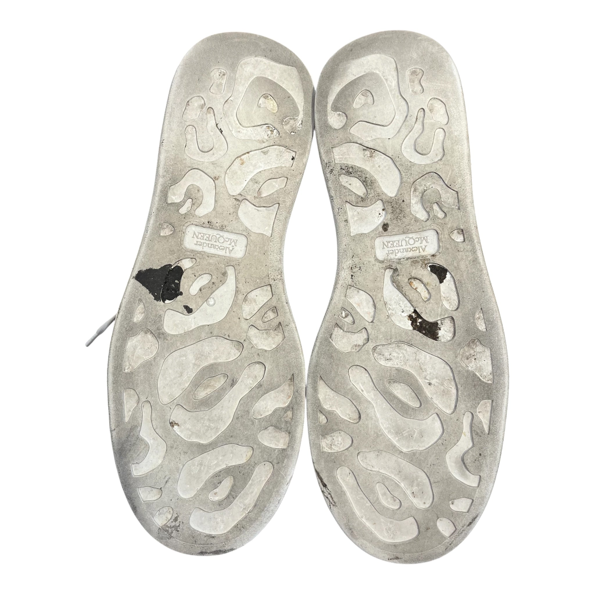 Alexander McQueen/Low-Sneakers/EU 44/Leather/WHT/oversized sneakers grey suede view 5