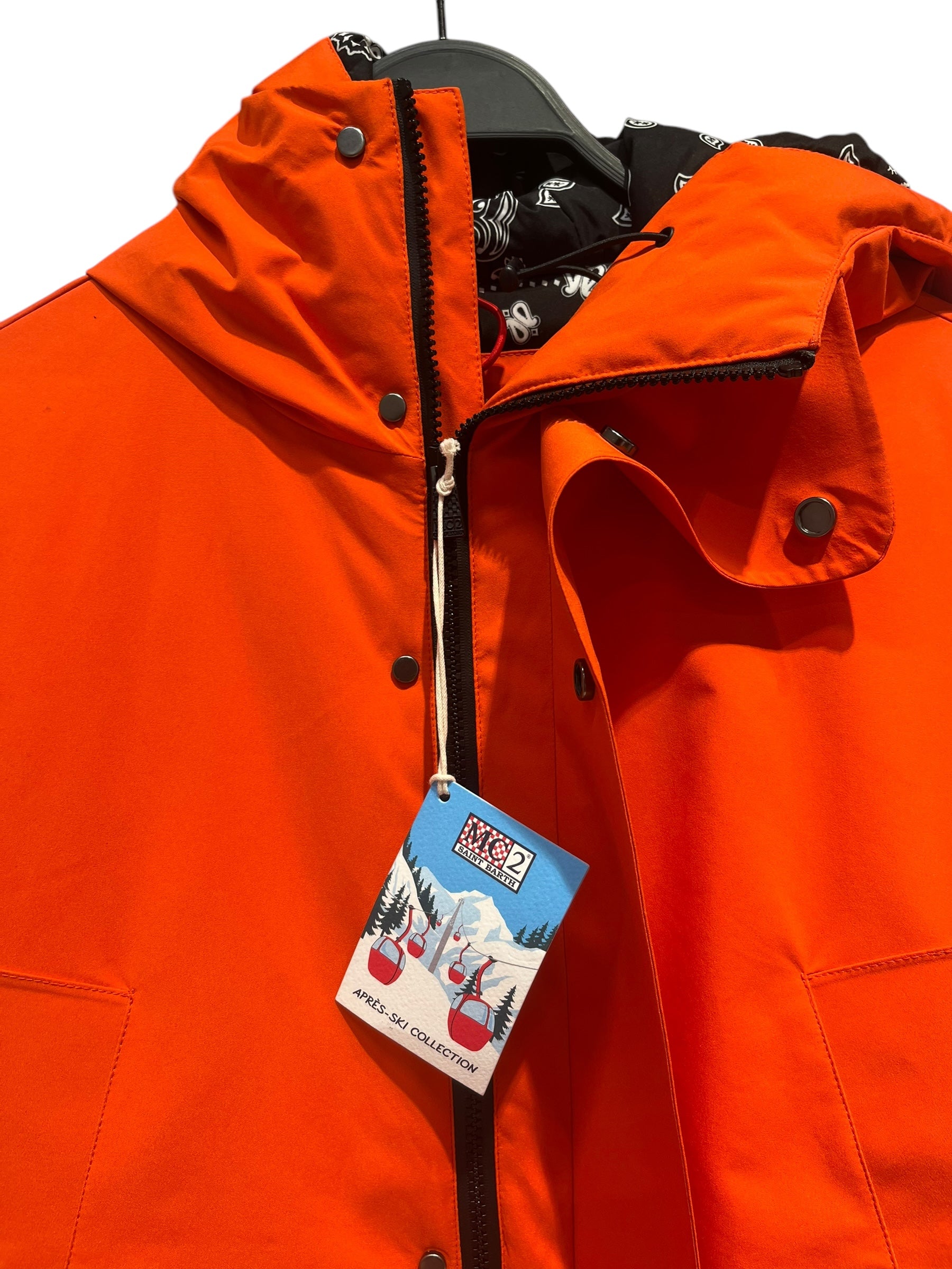 SAINT BARTH/Coat/M/Polyester/ORN/MAN HOODED ORANGE PARKA view 3