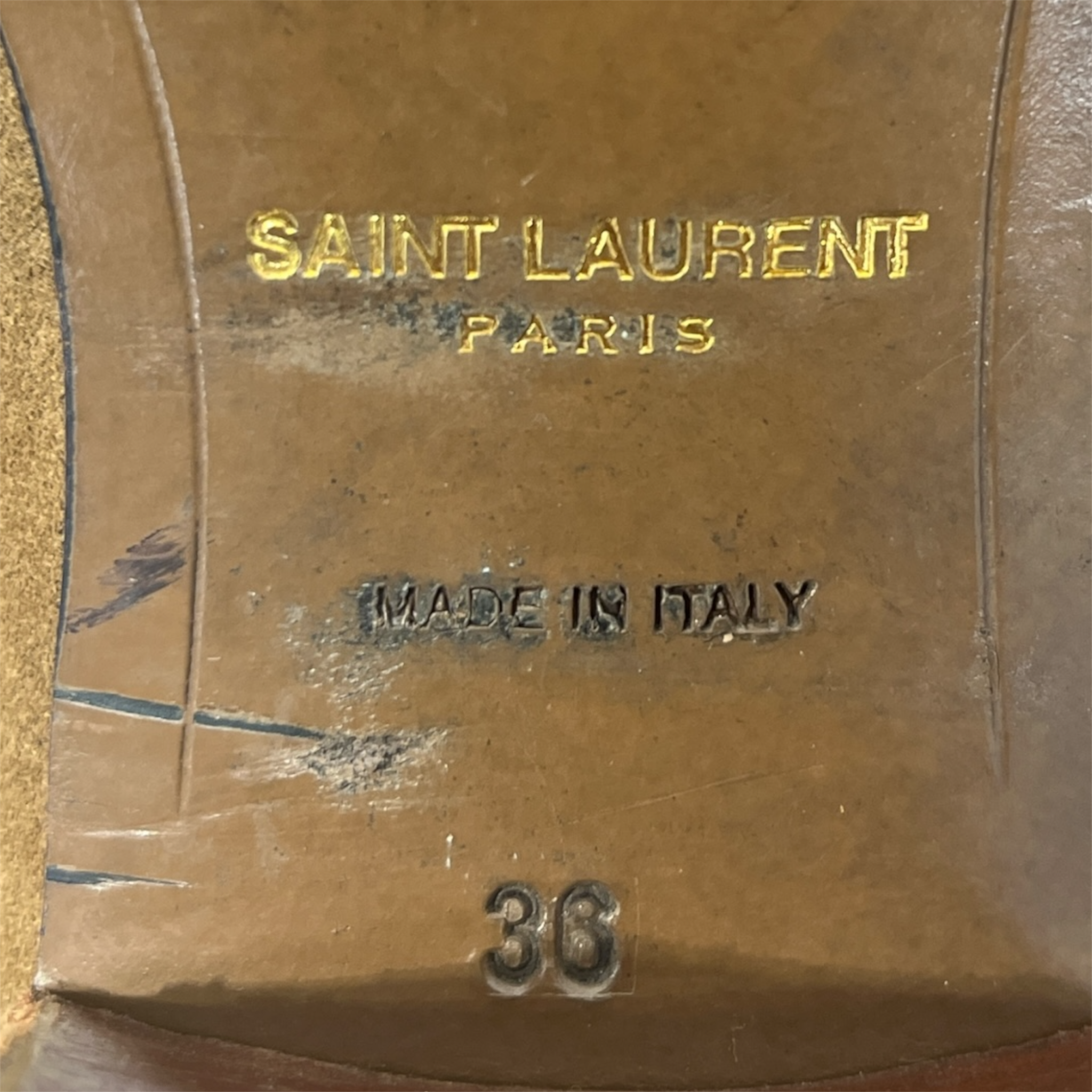 SAINT LAURENT/Dress Shoes/EU 36/Suede/BRW/ view 3