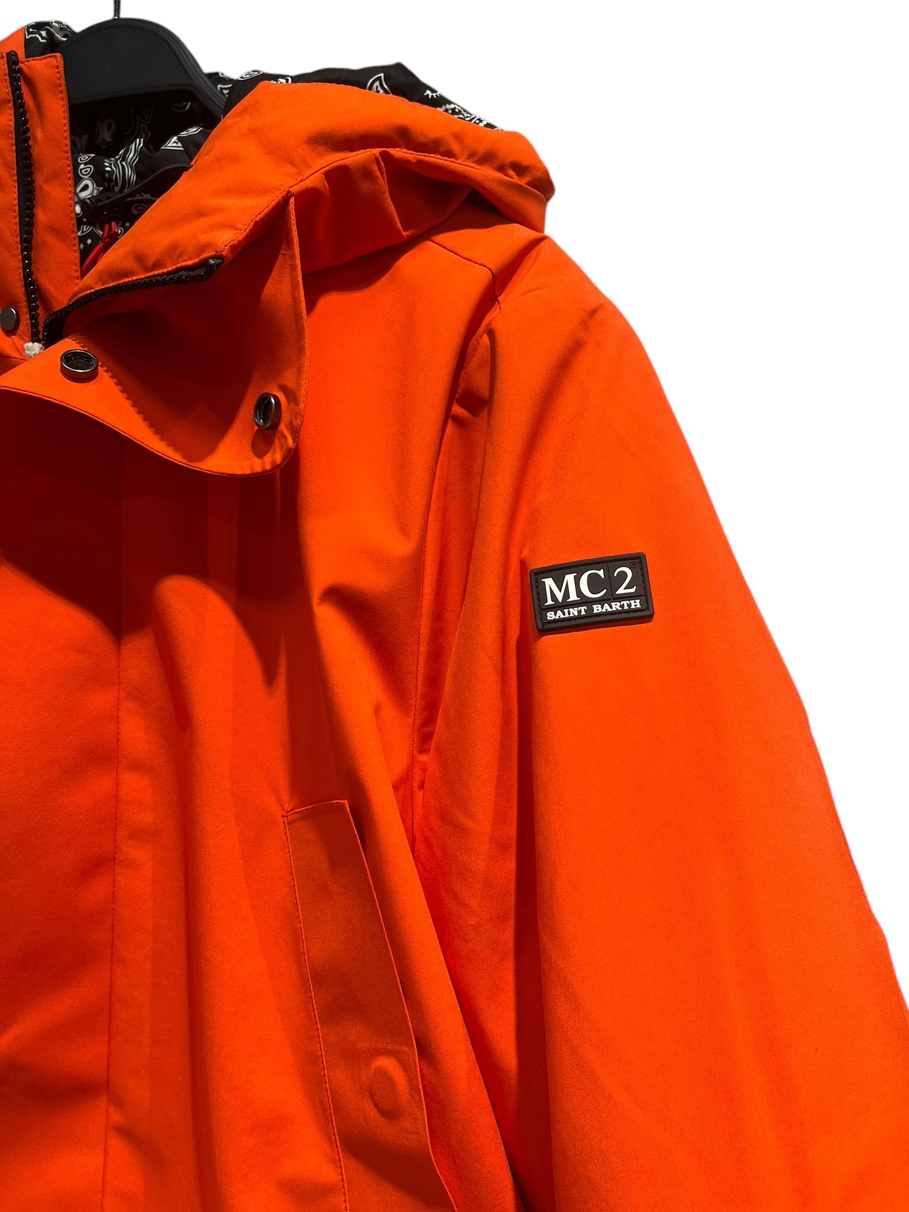 SAINT BARTH/Coat/M/Polyester/ORN/MAN HOODED ORANGE PARKA view 4