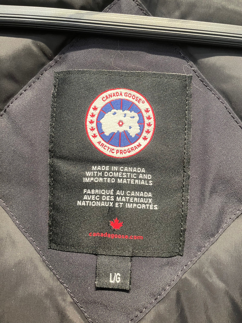 CANADA GOOSE/Puffer Jkt/L/Nylon/NVY/ Fur Lined Hood/ RN