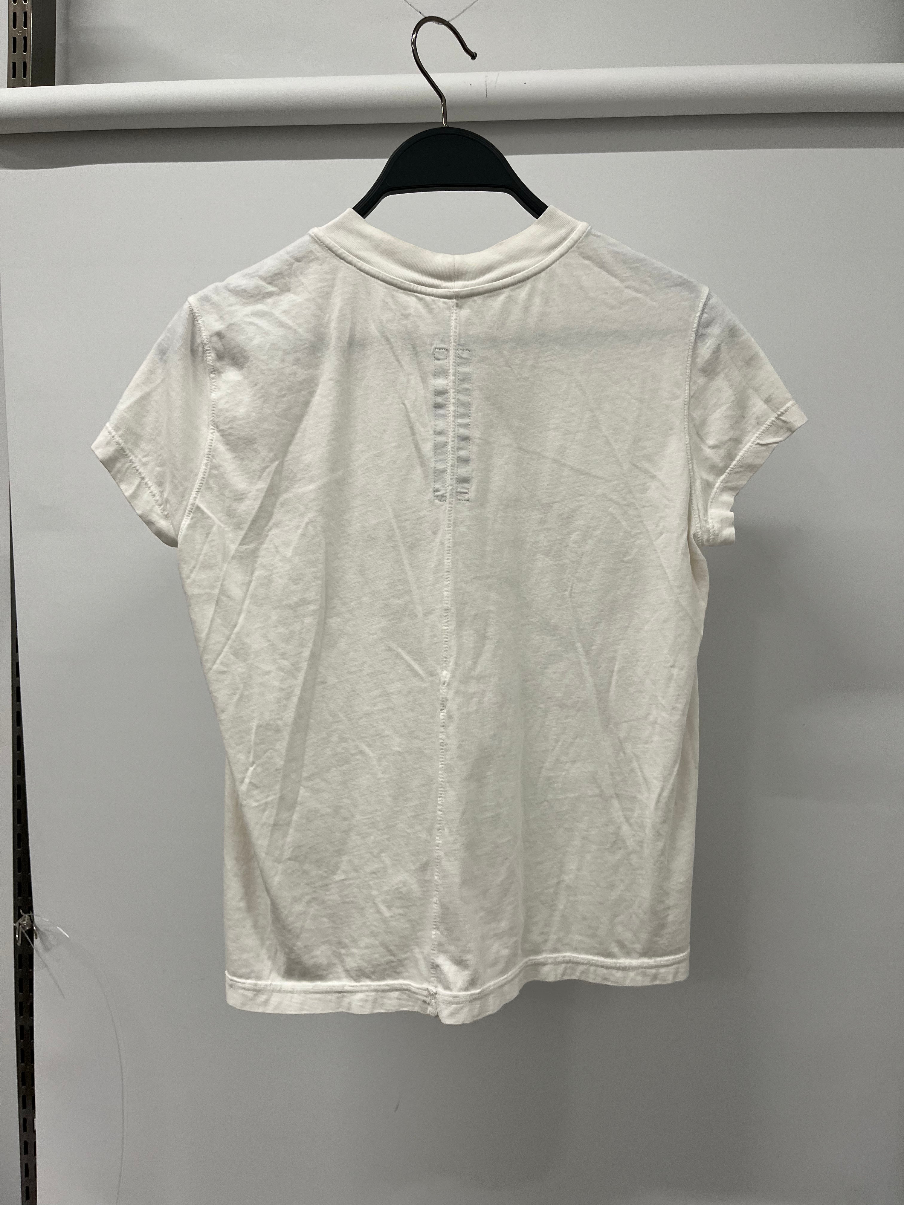 RICK OWENS DRKSHDW/T-Shirt/S/Cotton/WHT/GEOMETRIC SHAPE T-SHIRT view 2