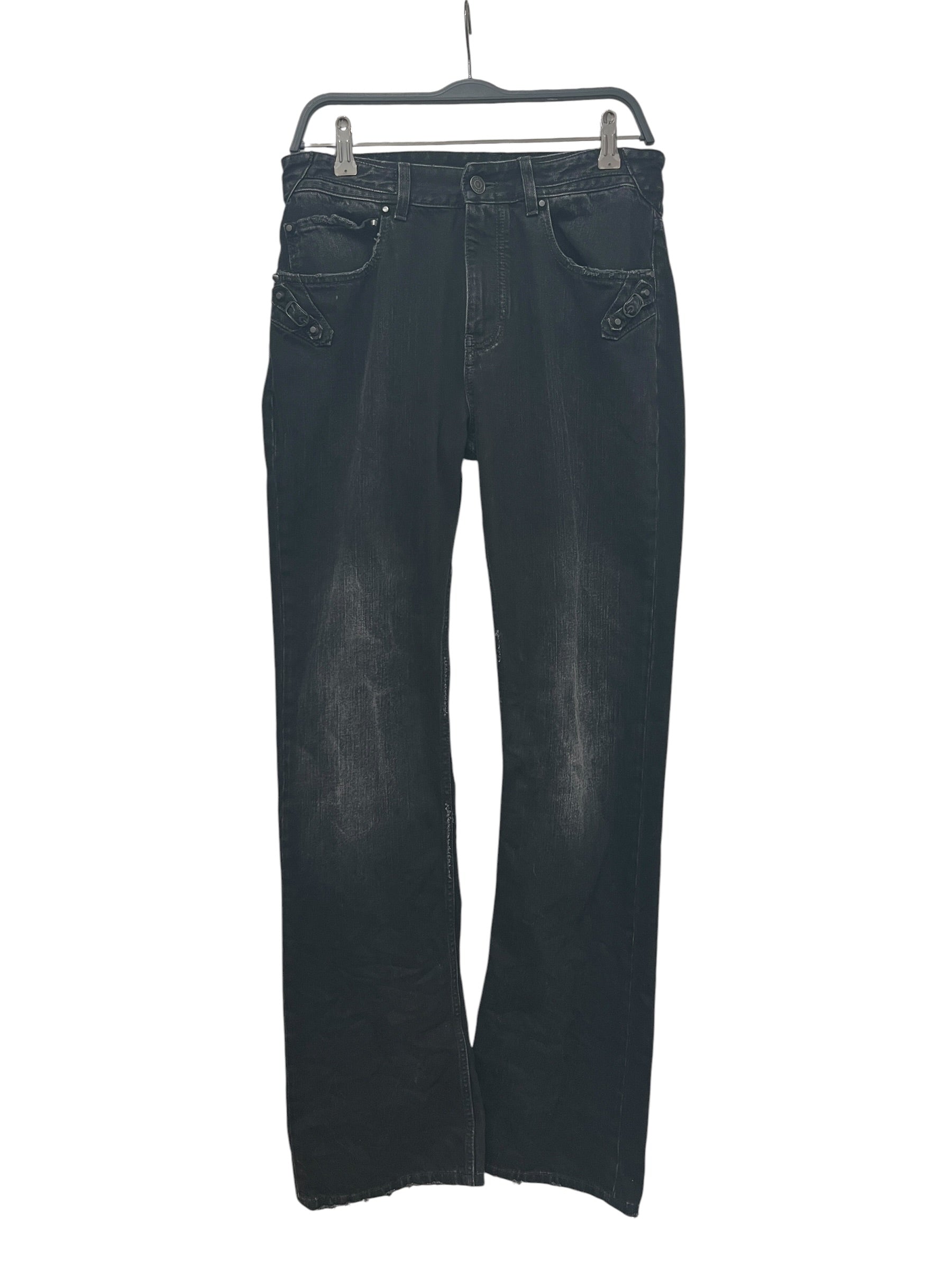 BALENCIAGA/Straight Pants/27/Denim/BLK/CITYBAGSTUDS2025 view 1