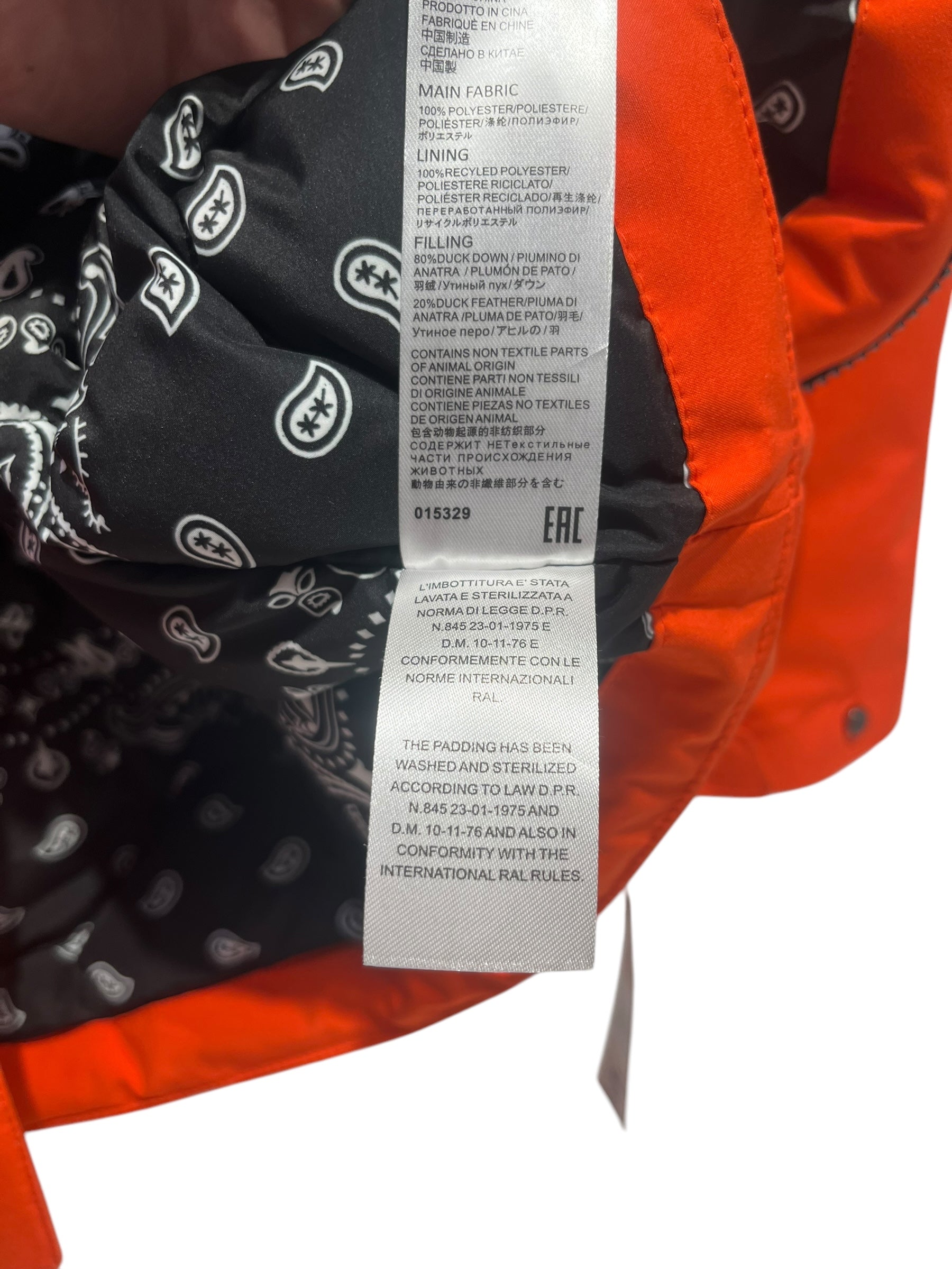 SAINT BARTH/Coat/M/Polyester/ORN/MAN HOODED ORANGE PARKA view 7