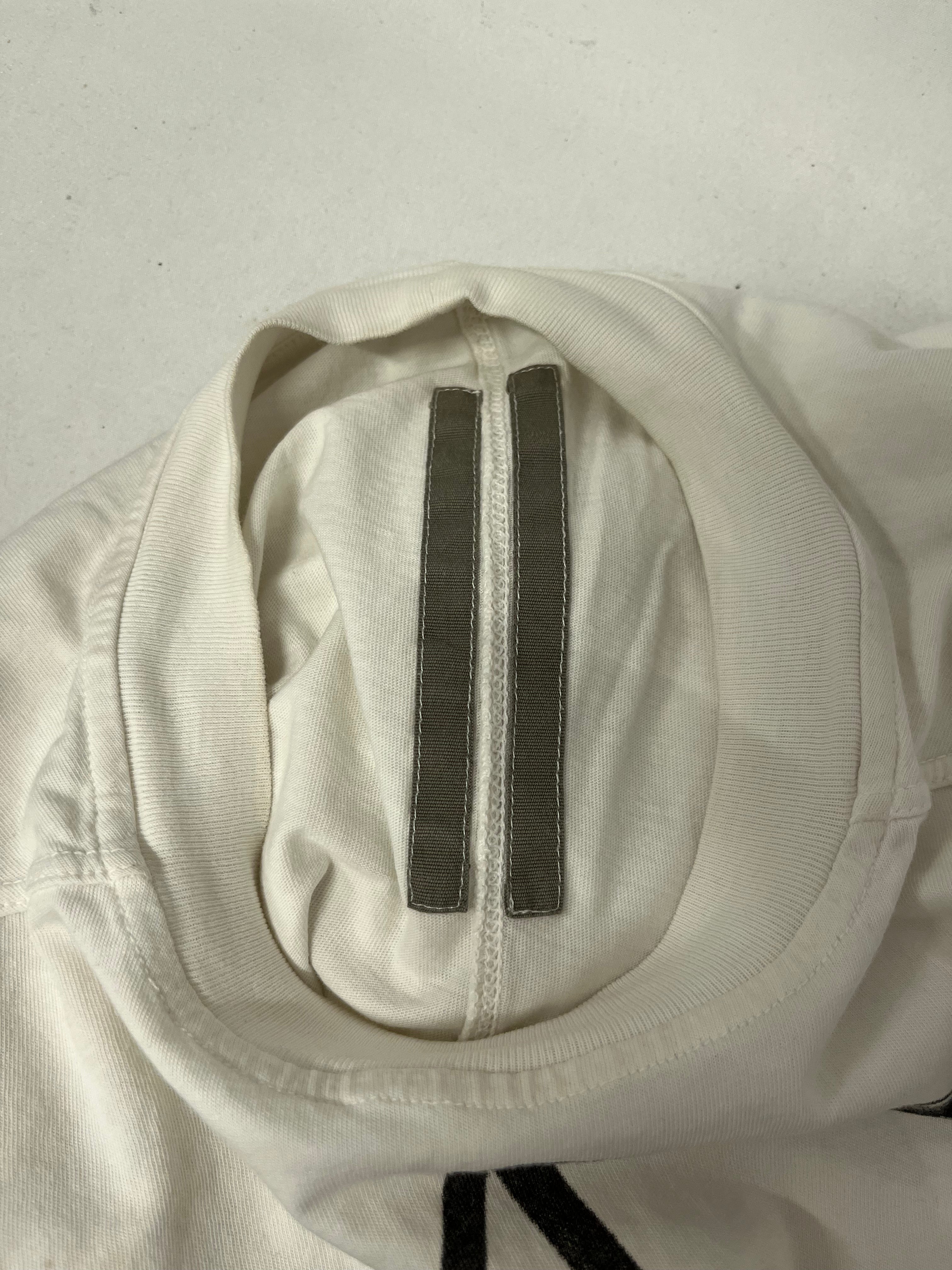 RICK OWENS DRKSHDW/T-Shirt/S/Cotton/WHT/GEOMETRIC SHAPE T-SHIRT view 3