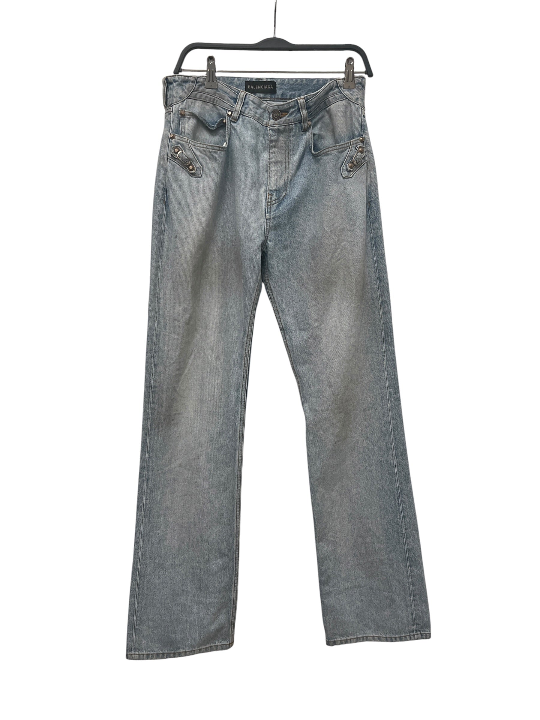 BALENCIAGA/Straight Pants/27/Denim/IDG/CITYBAGSTUDS2025 view 1